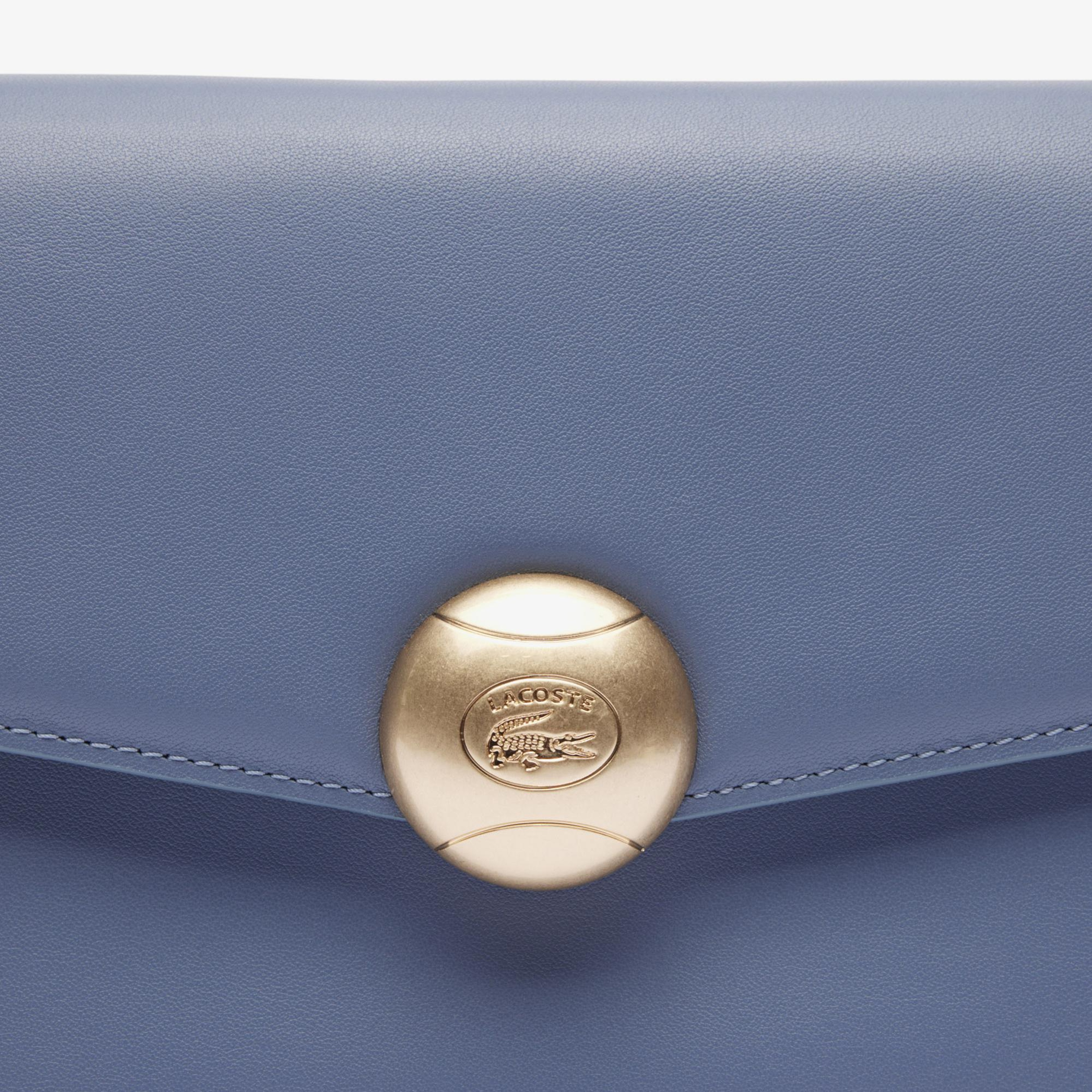 Lacoste Tennis Bliss Kadın Deri Mavi Omuz Çantası