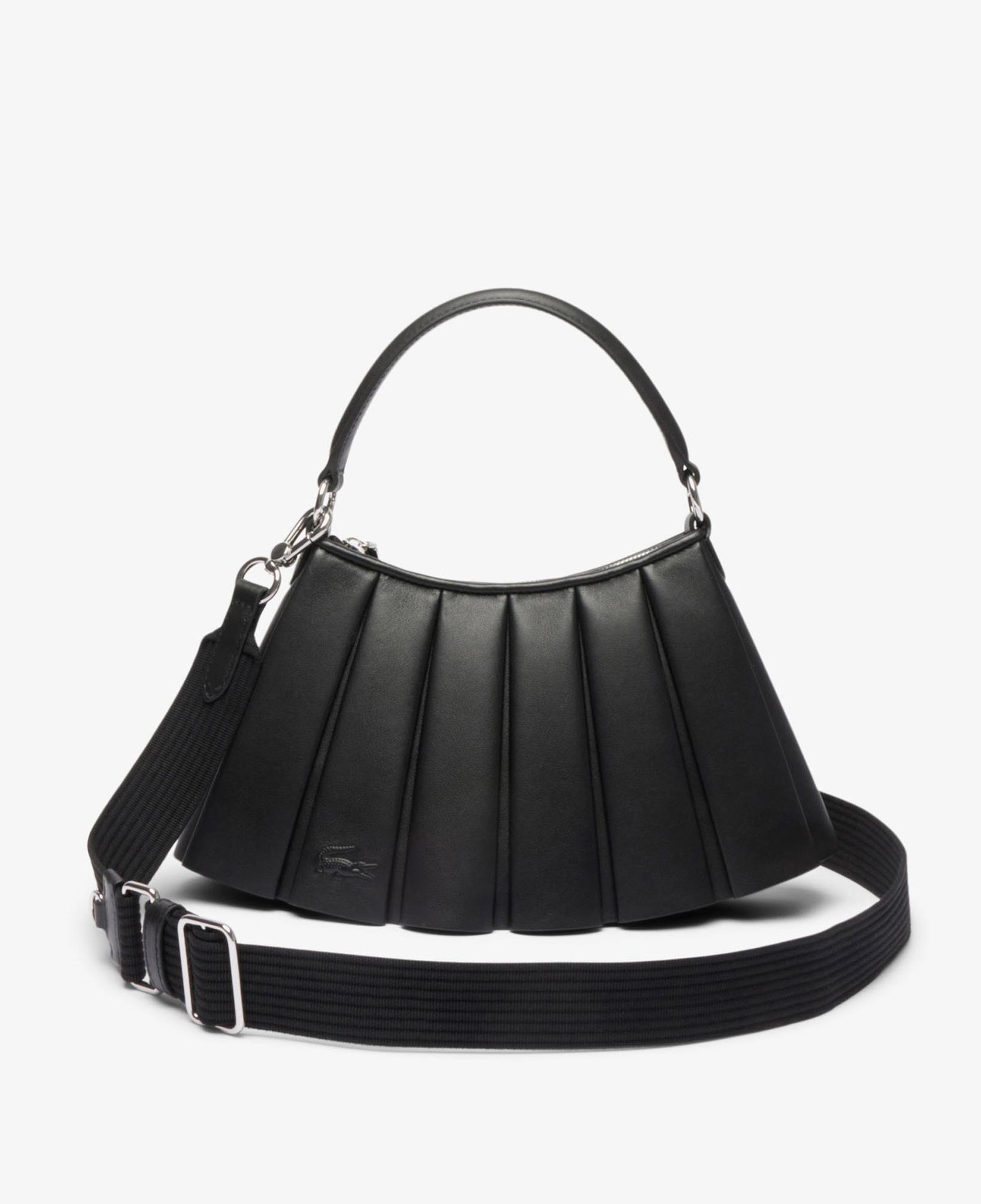 Lacoste Small Lenglen Kadın Deri Siyah Omuz Çantası