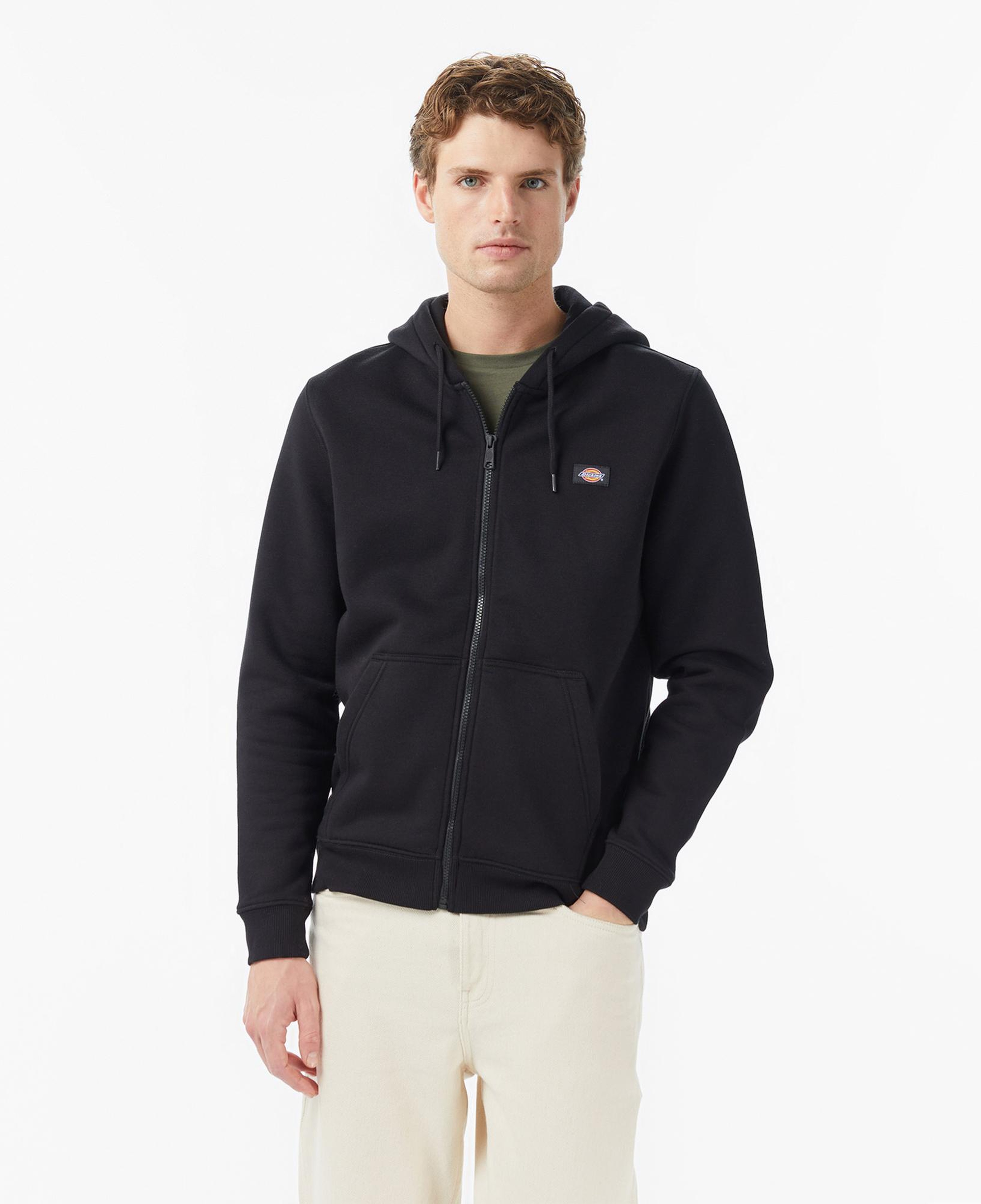 Dickies Oakport Zip Erkek Siyah Sweatshirt