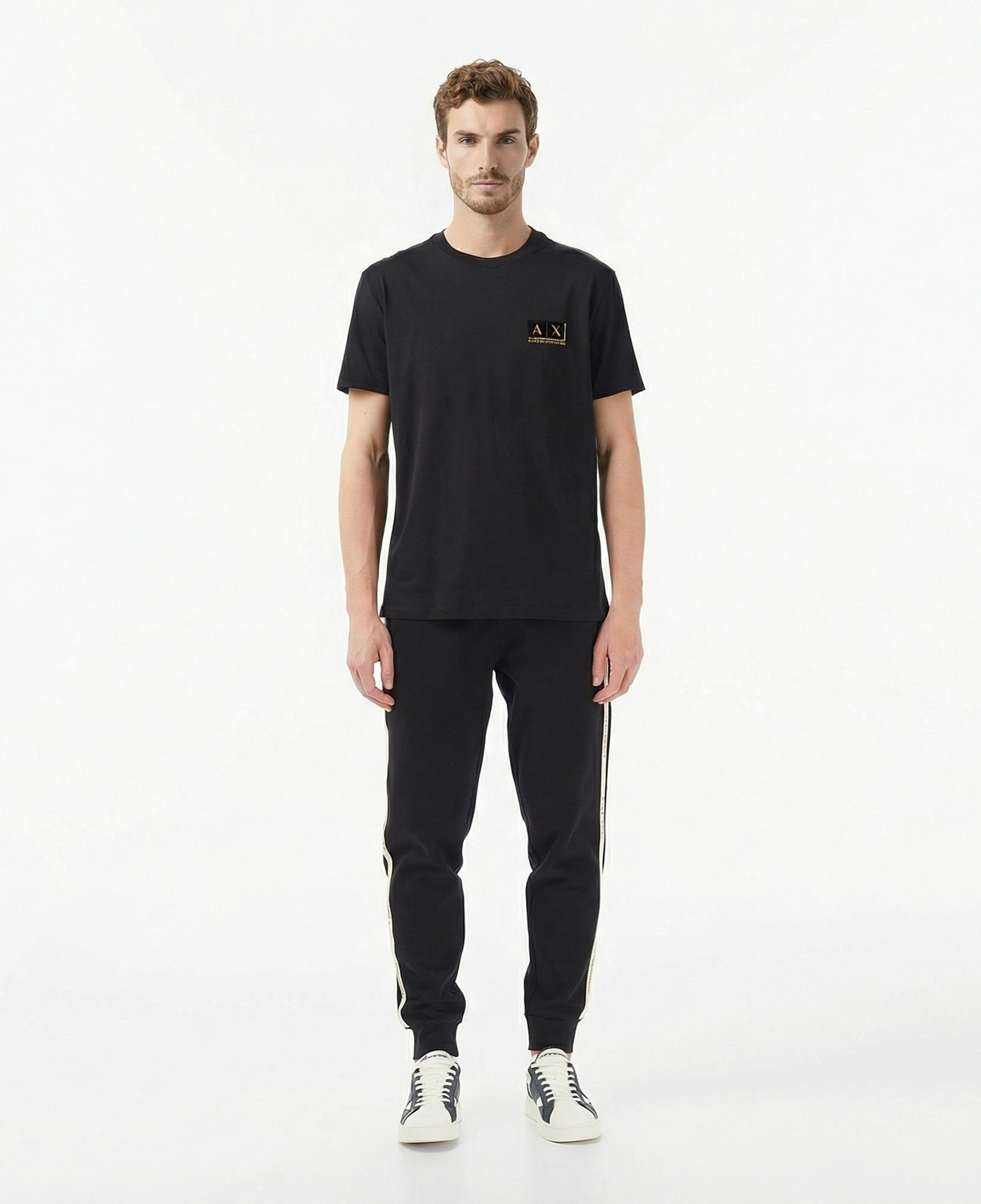 Armani Exchange Erkek Siyah / Altın T-Shirt