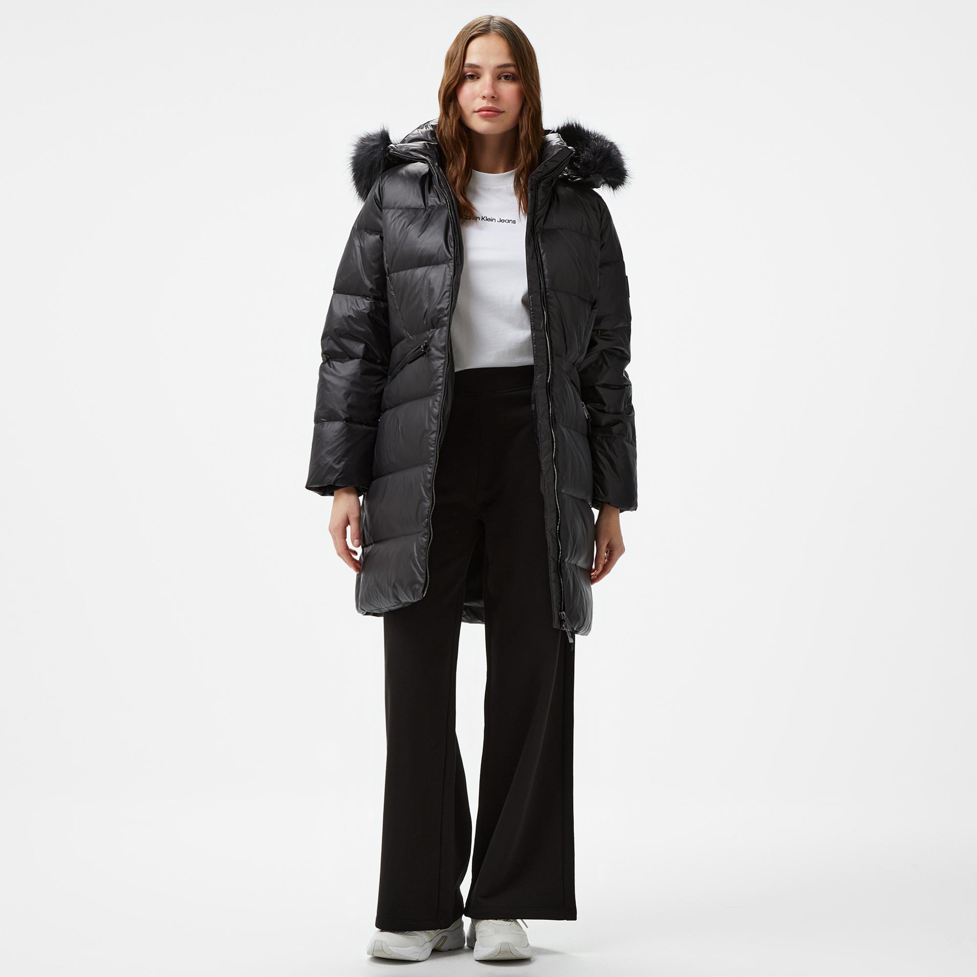 Calvin Klein Padded Real Down Kadın Siyah Mont