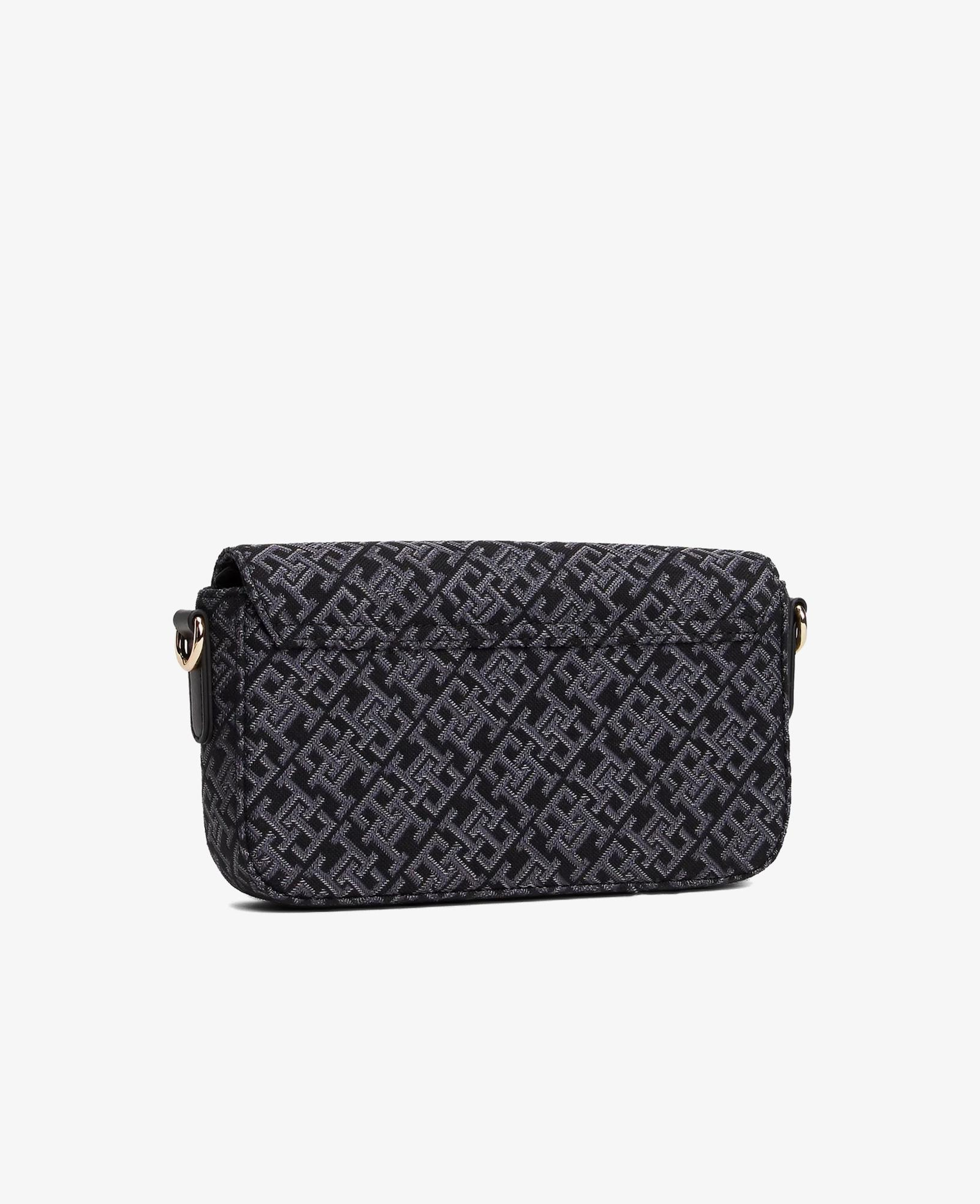 Tommy Hilfiger Icon Conv Jacquard Kadın Siyah Çapraz Çanta