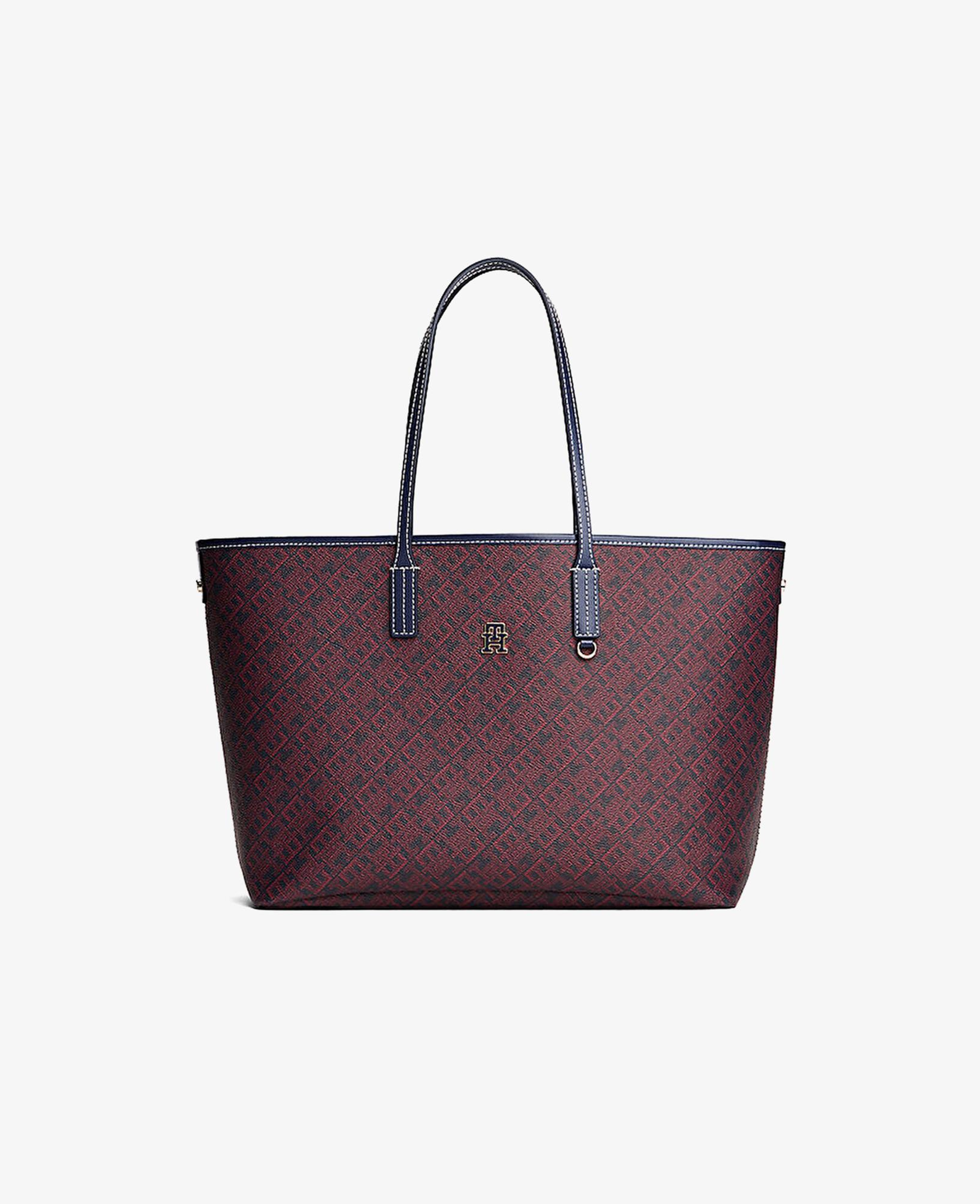 Tommy Hilfiger Monoplay Nano Kadın Bordo Tote Çanta