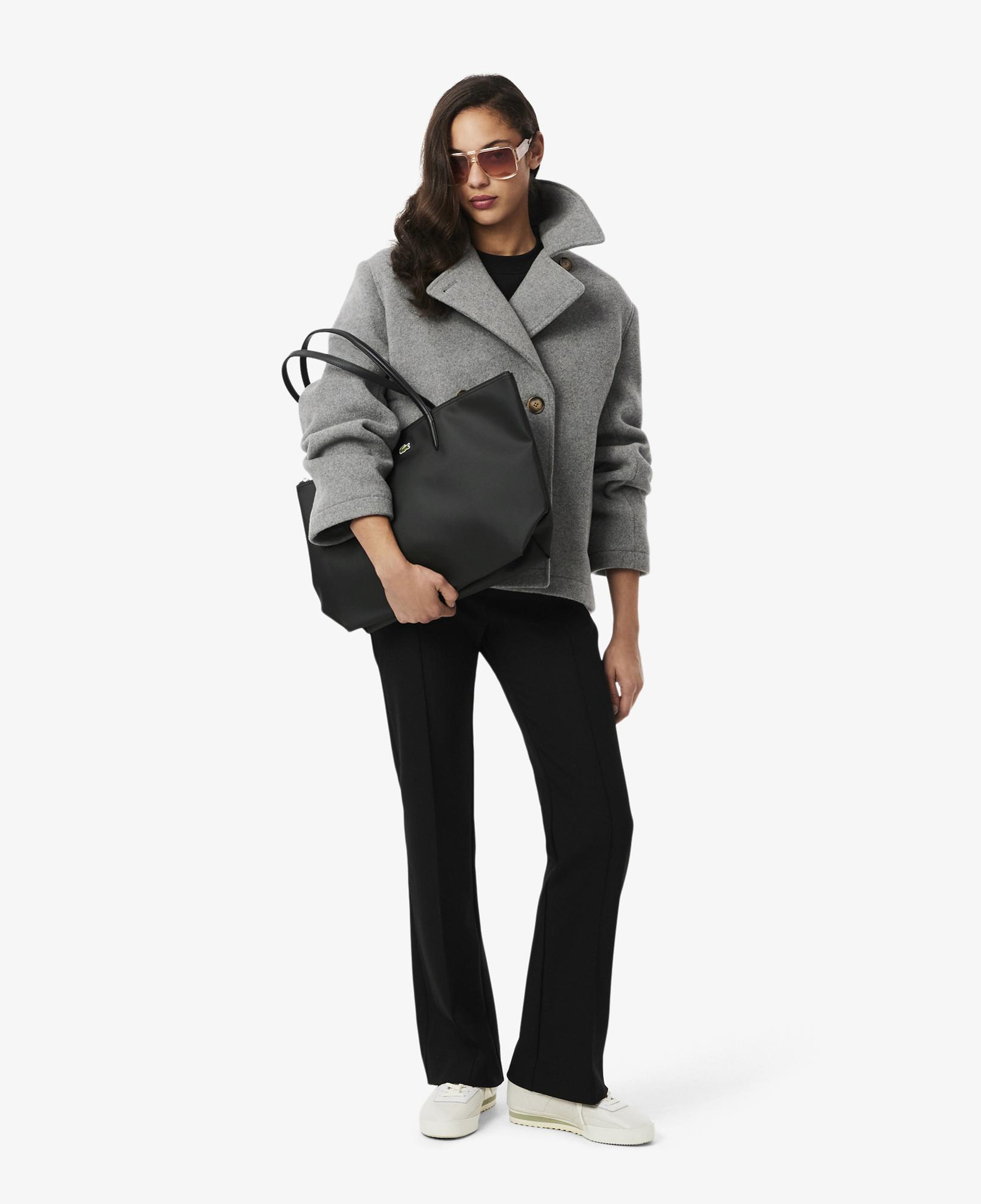 Lacoste Large L.12.12 Kadın Siyah Omuz Çantası