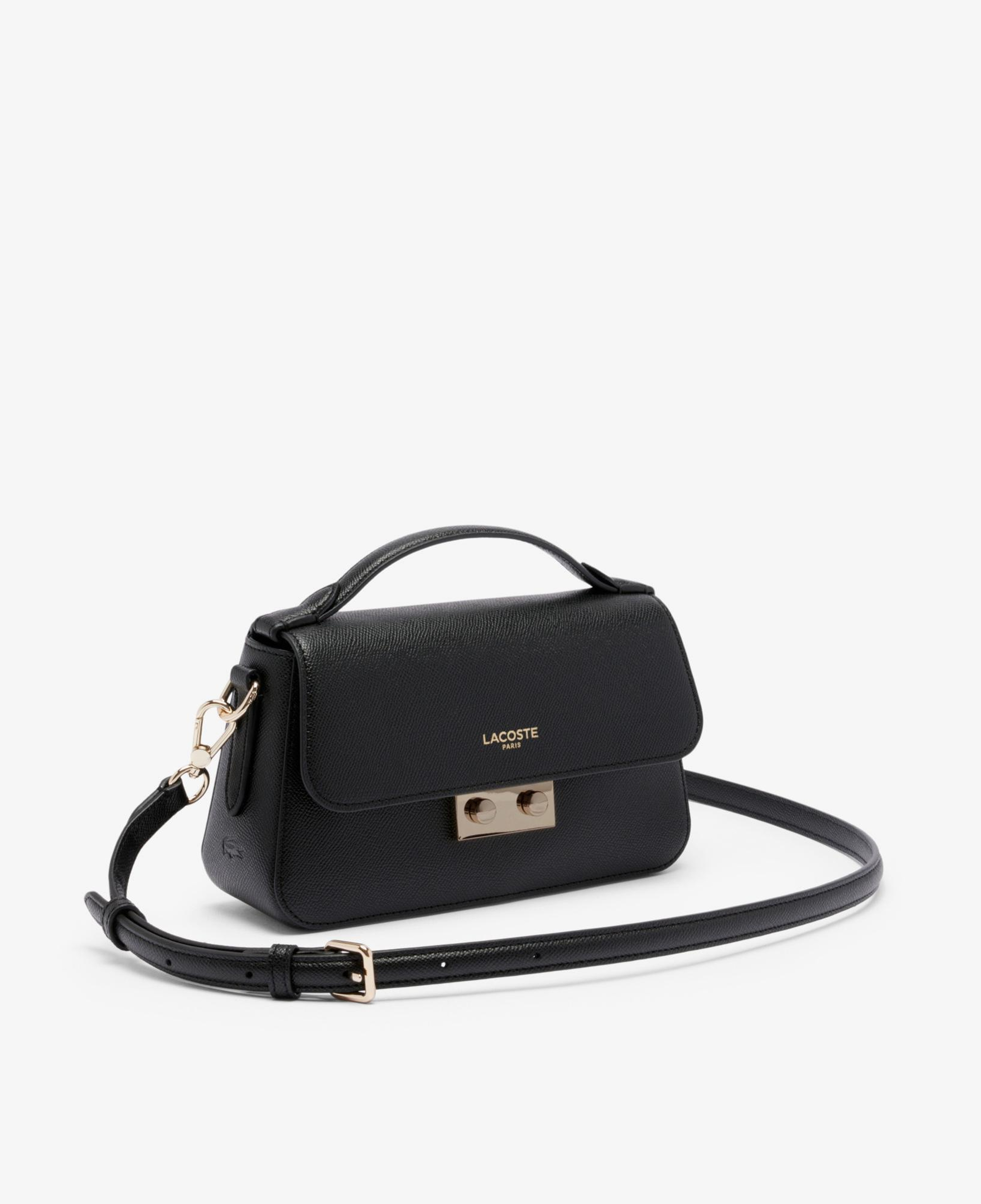 Lacoste Champs-Élysées Kadın Deri Siyah Omuz Çantası