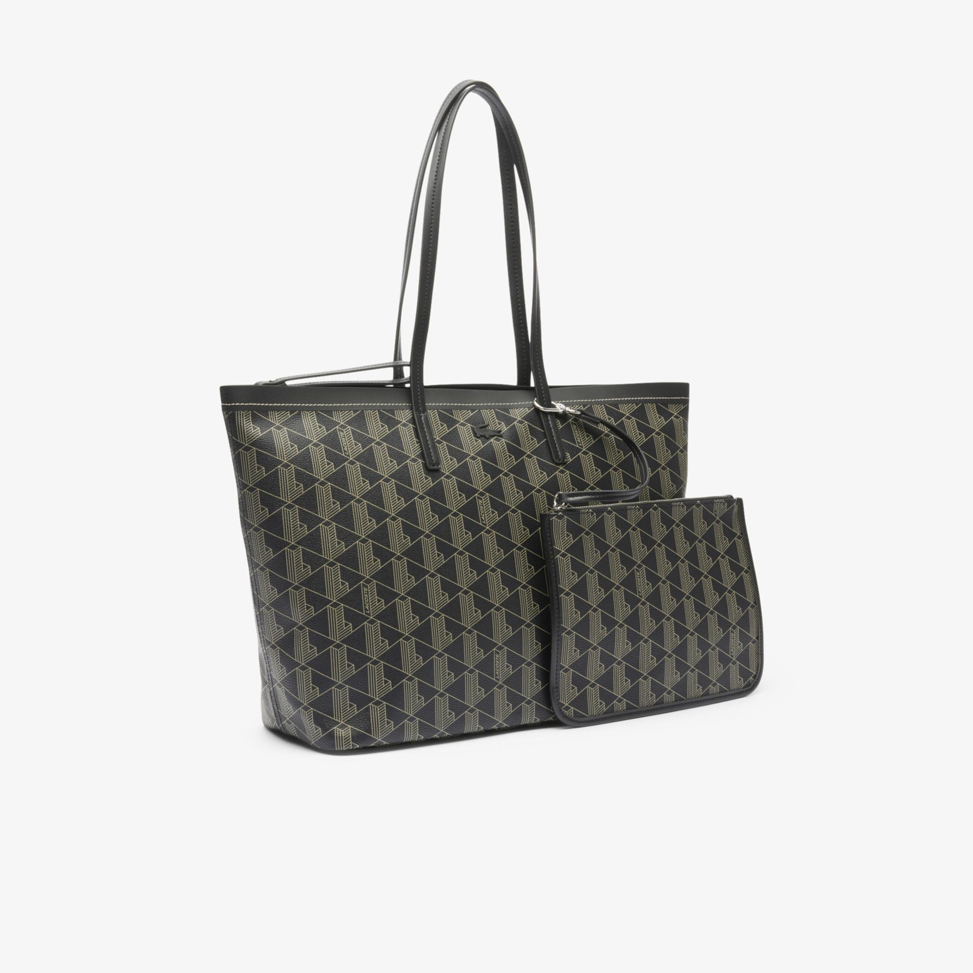 Lacoste Zely Kadın Monogram Siyah Omuz Çantası