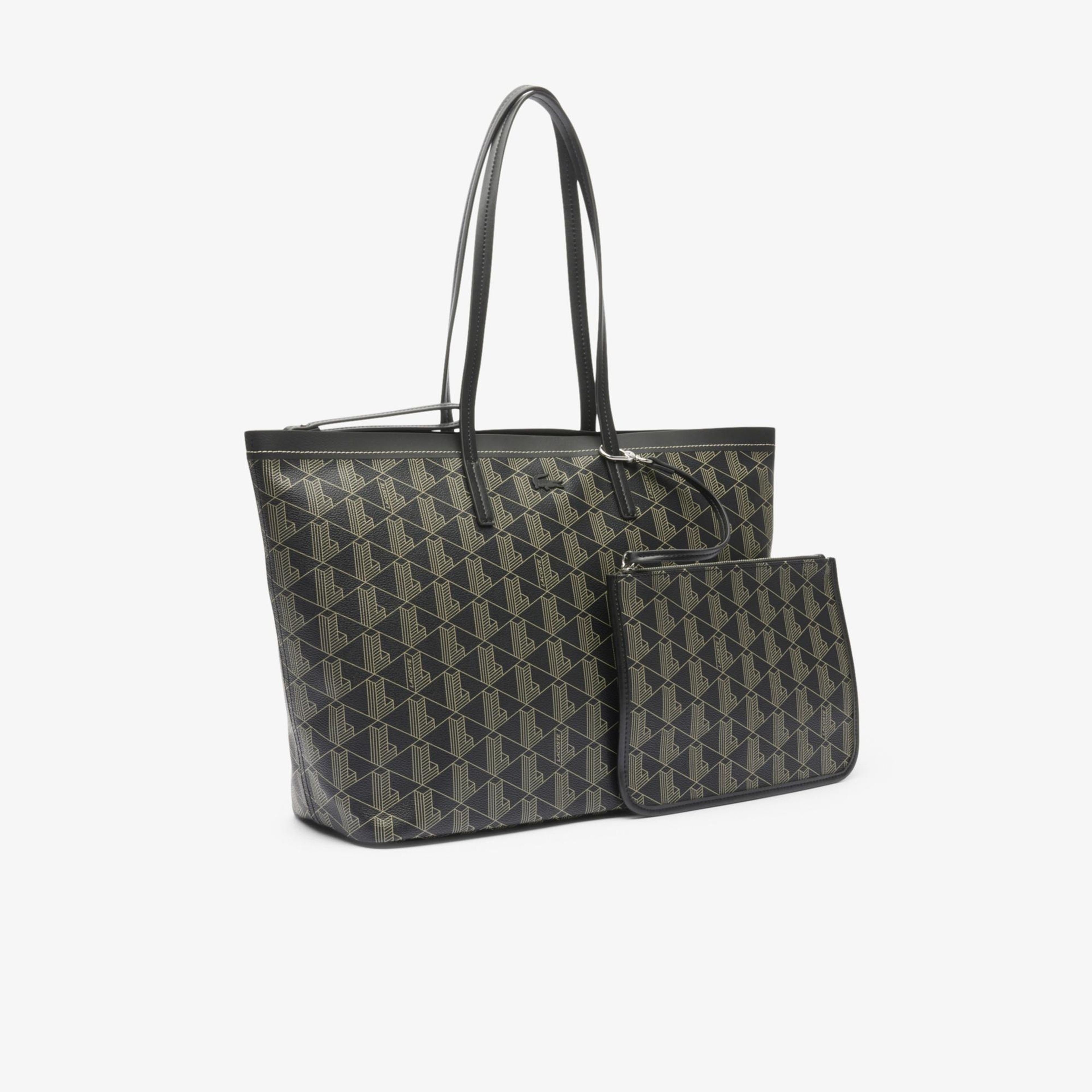 Lacoste Zely Kadın Monogram Siyah Omuz Çantası