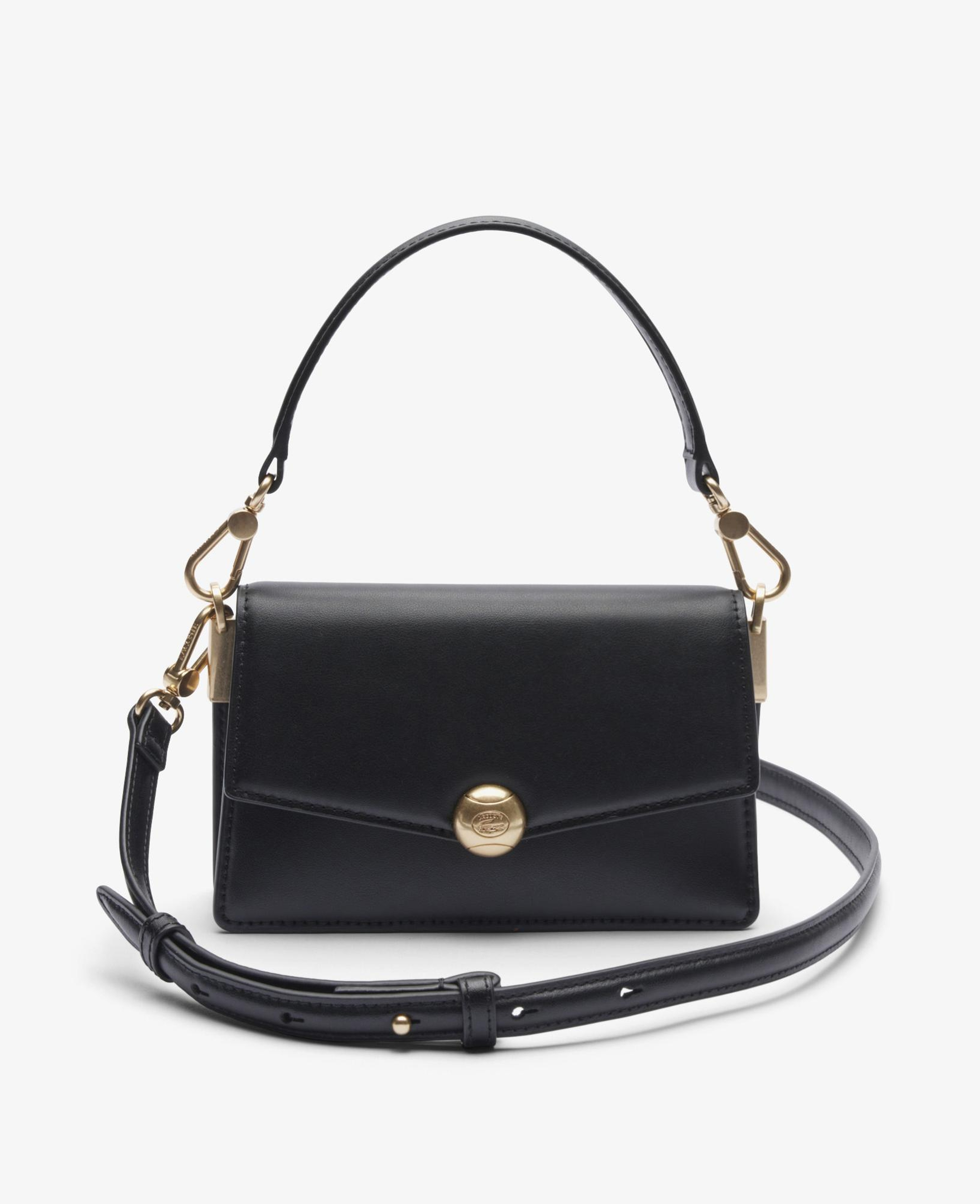 Lacoste Small Tennis Bliss Kadın Deri Siyah Omuz Çantası