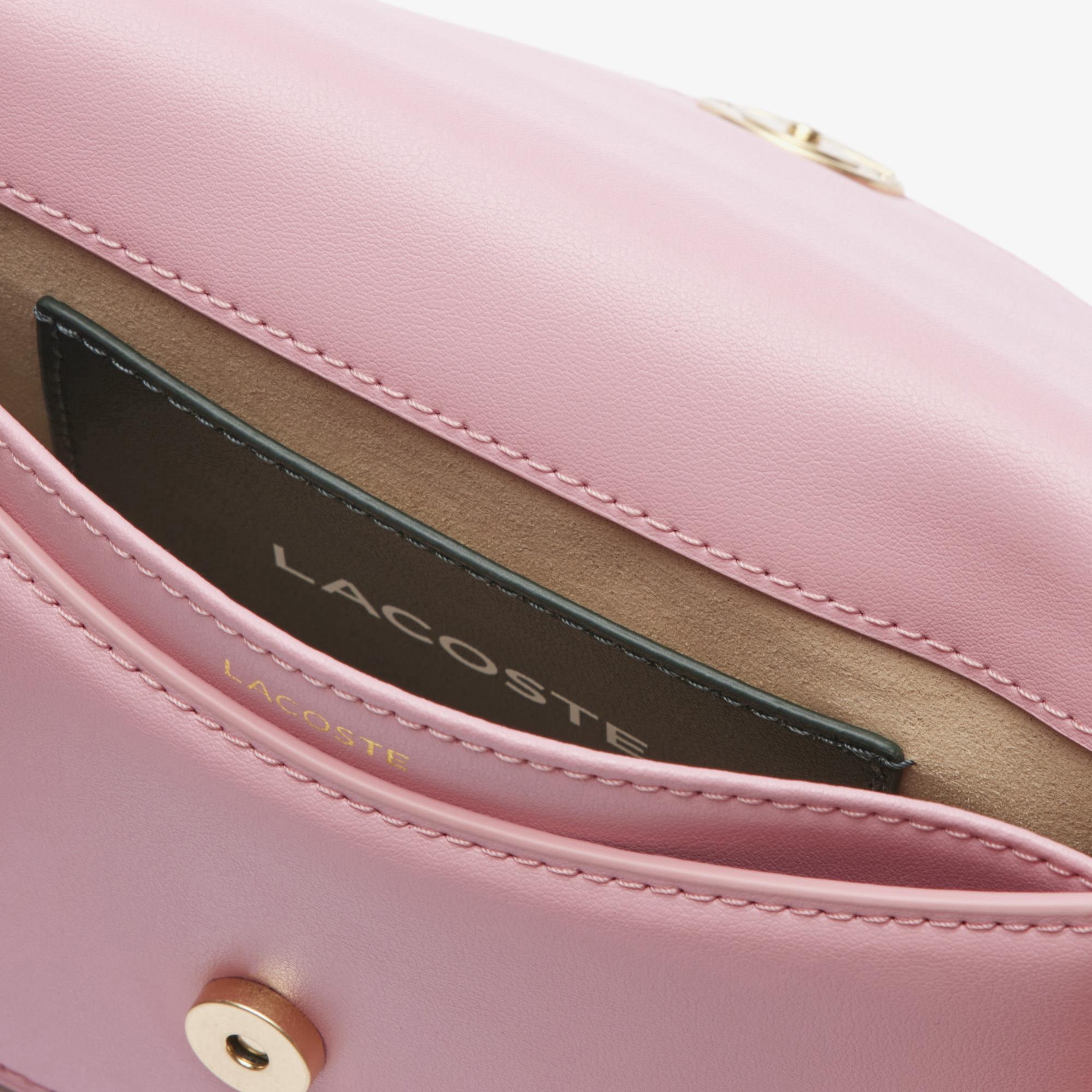 Lacoste Small Tennis Bliss Kadın Deri Pembe Omuz Çantası