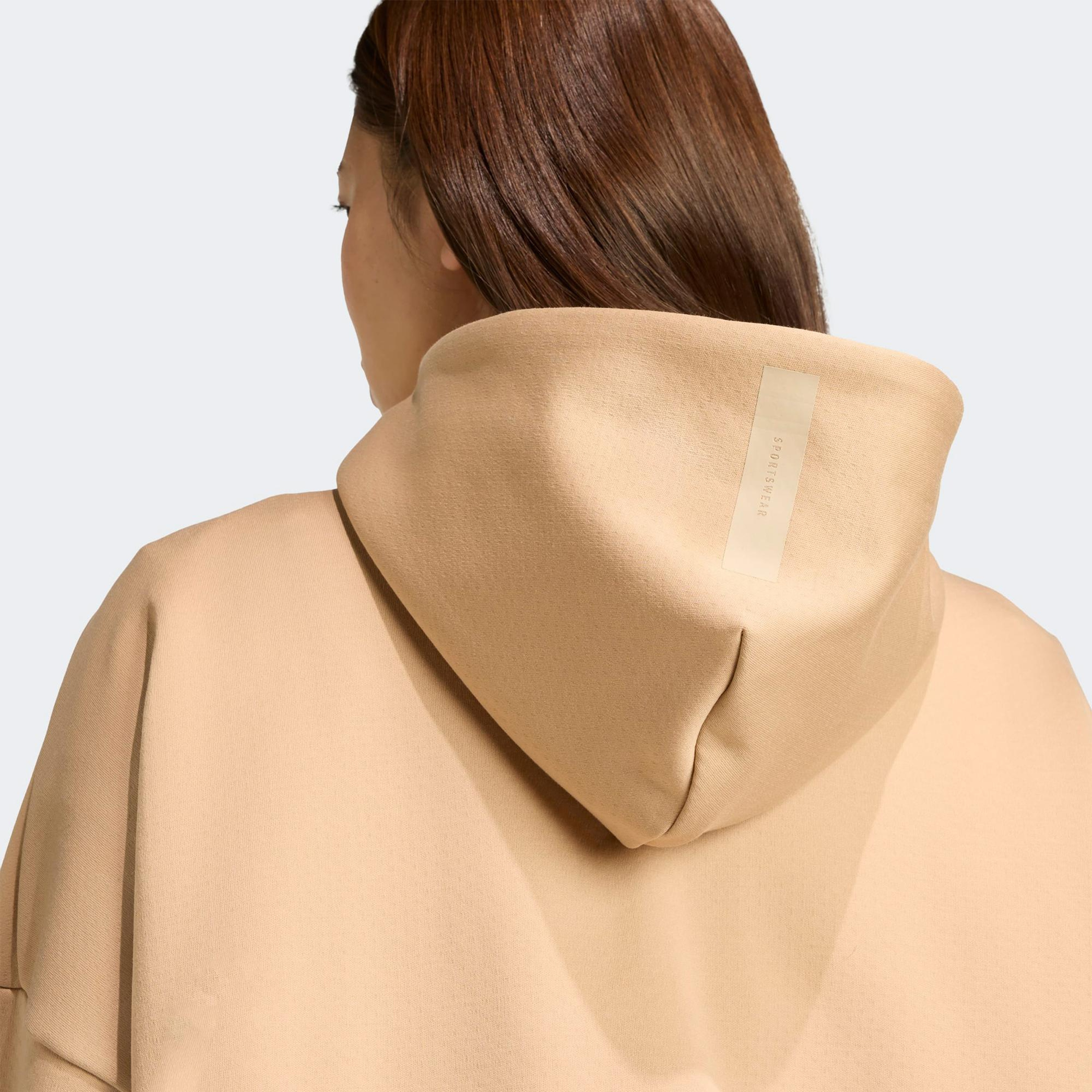 Adidas W Z.N.E. Full Zip Kadın Kahverengi Eşofman Üstü