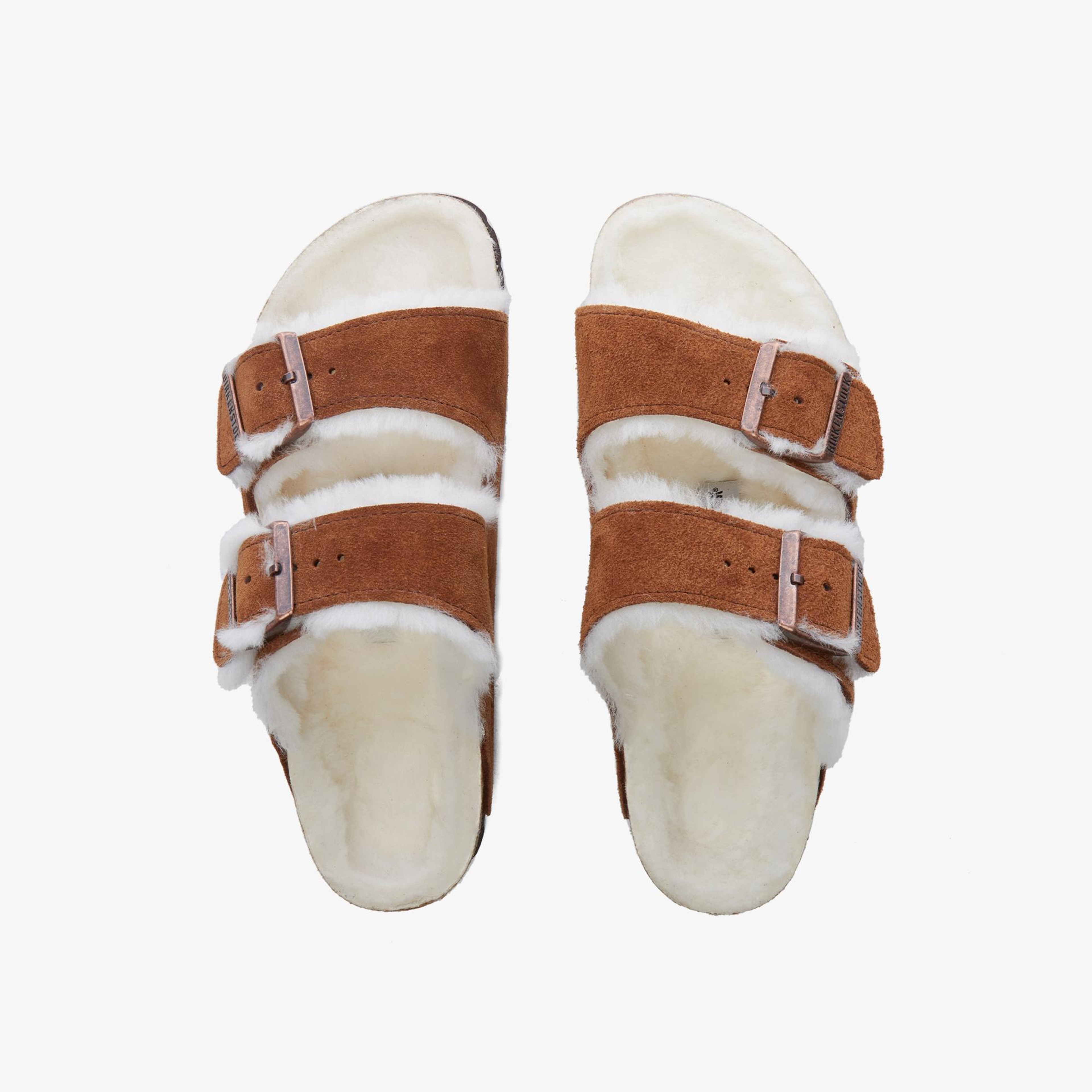 Birkenstock Arizona Shearling

Suede Leather Kadın Kahverengi Terlik