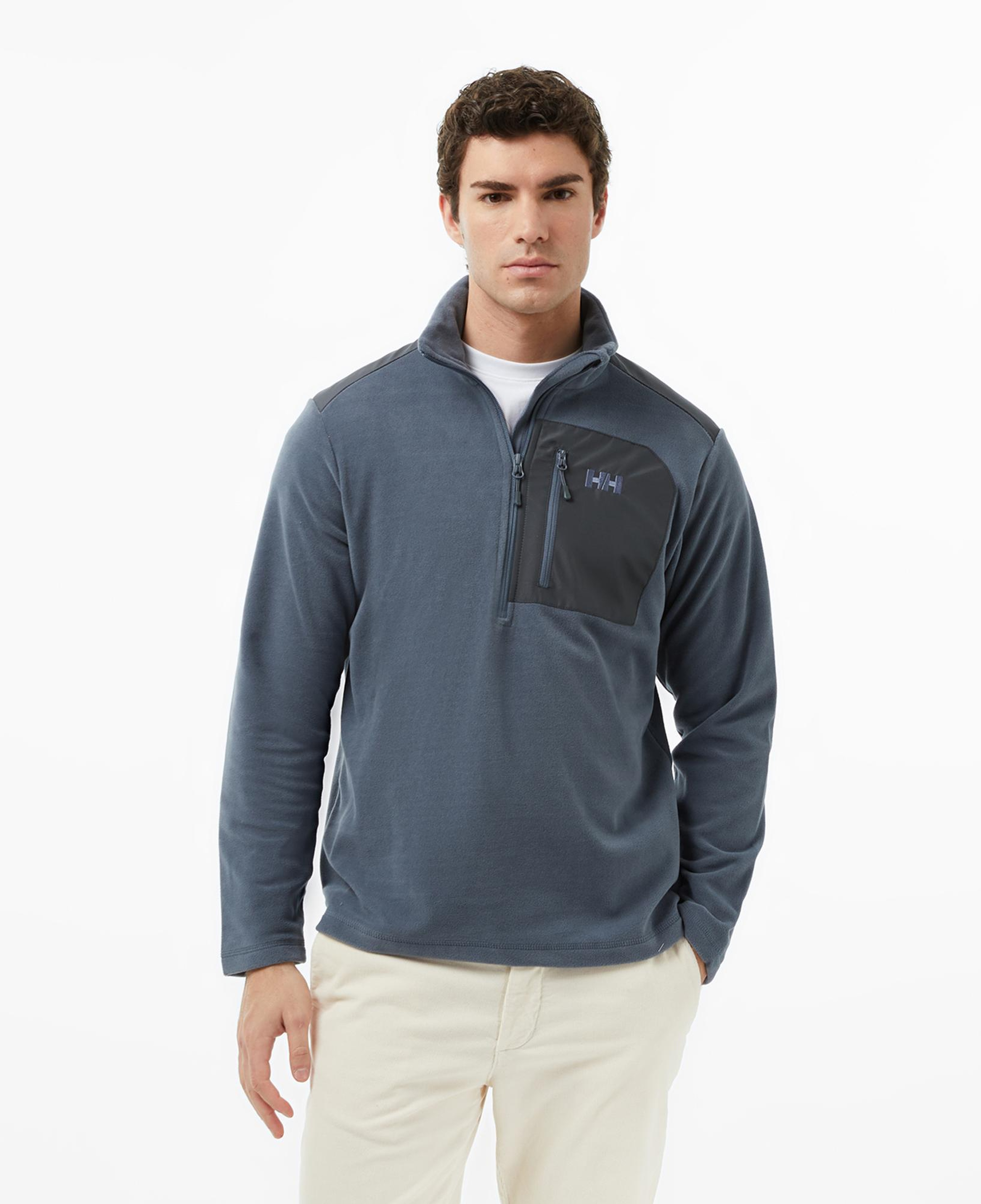 Helly Hansen Block Halfzip Polar Erkek Gri Sweatshirt