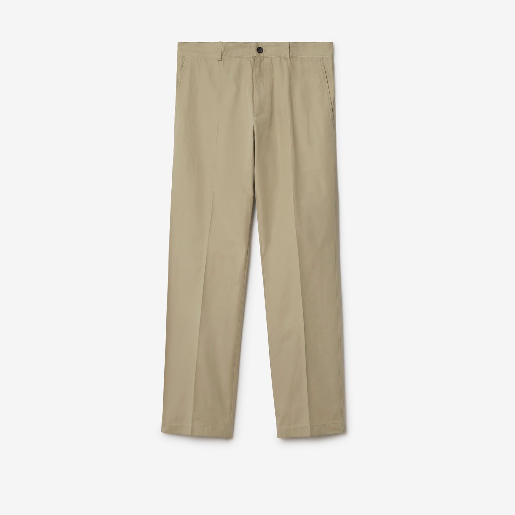 Burberry Pan Cotton Chinos Erkek Bej Pantolon
