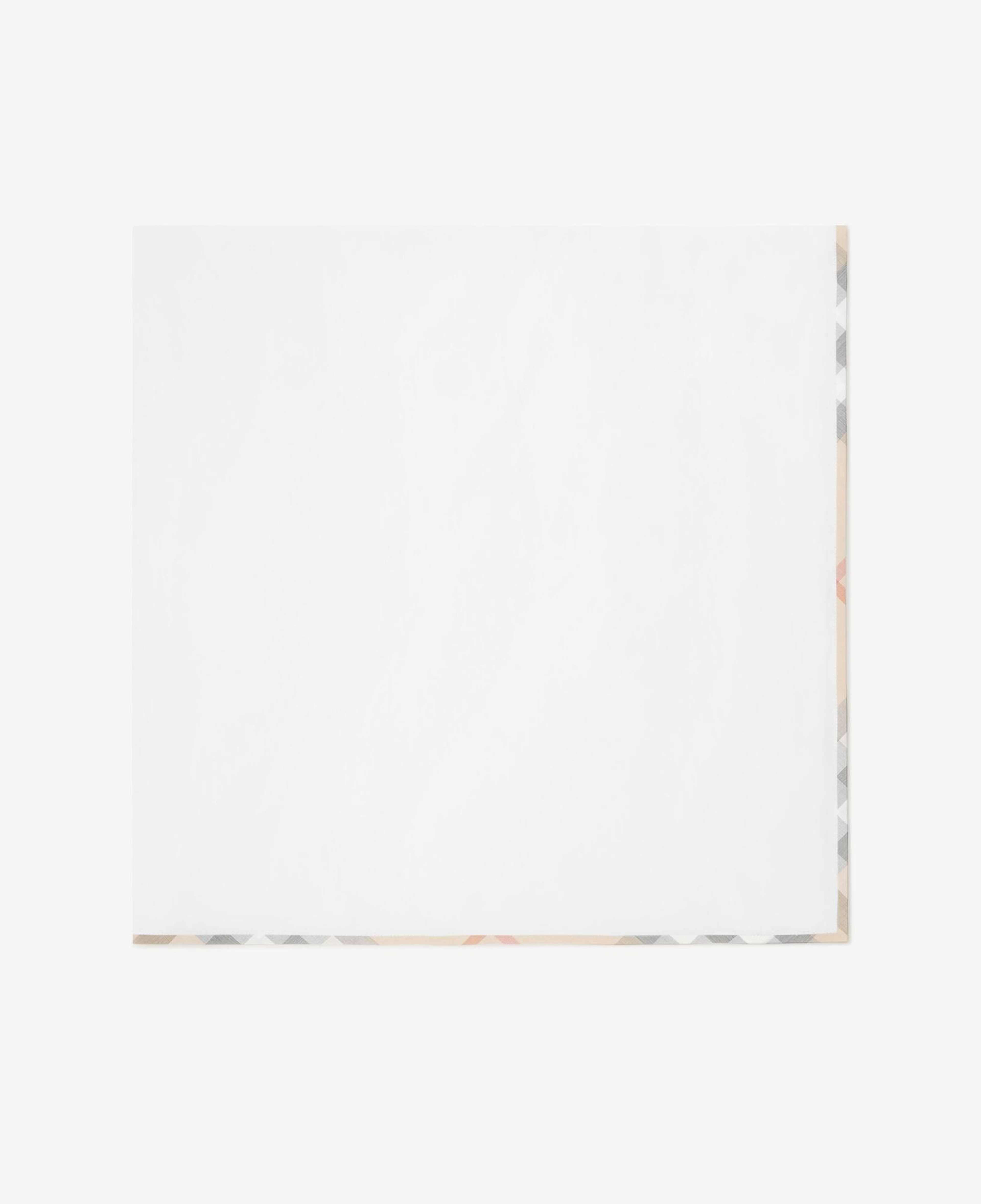 Burberry Pip Cotton Baby Blanket Çocuk Beyaz Battaniye