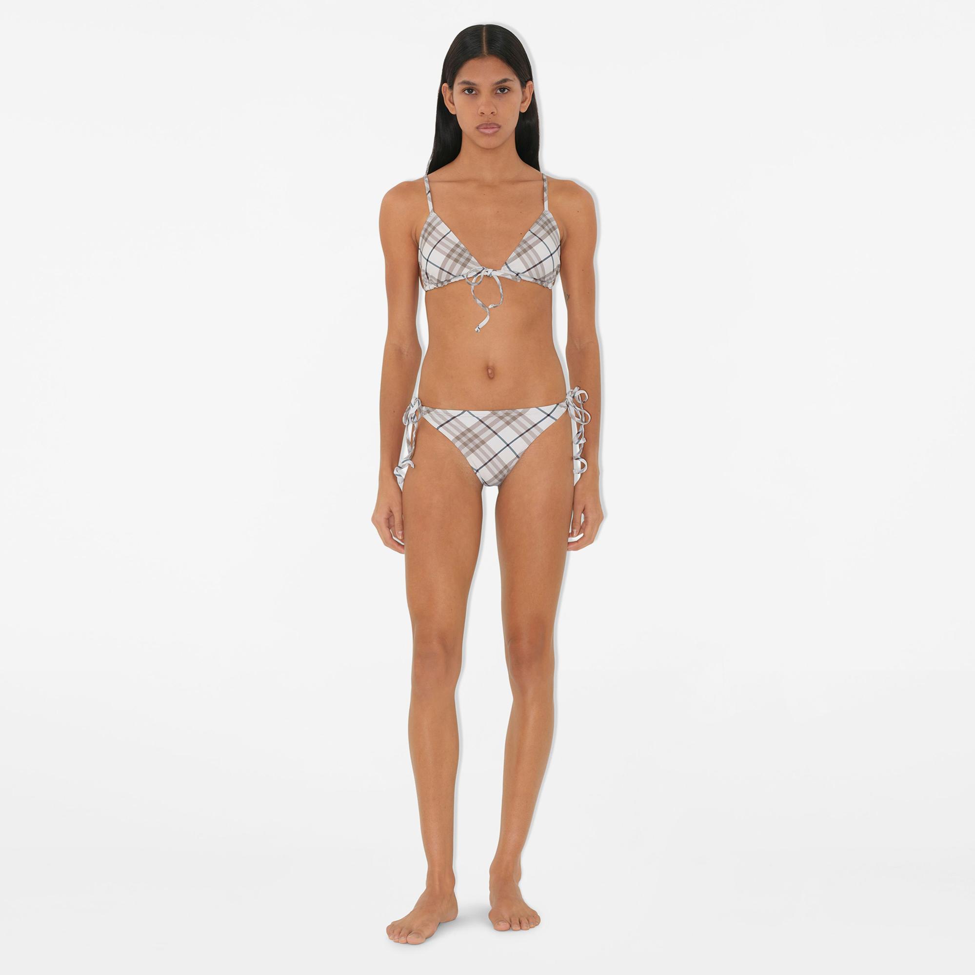 Burberry For Briefs Kadın Krem Bikini Altı