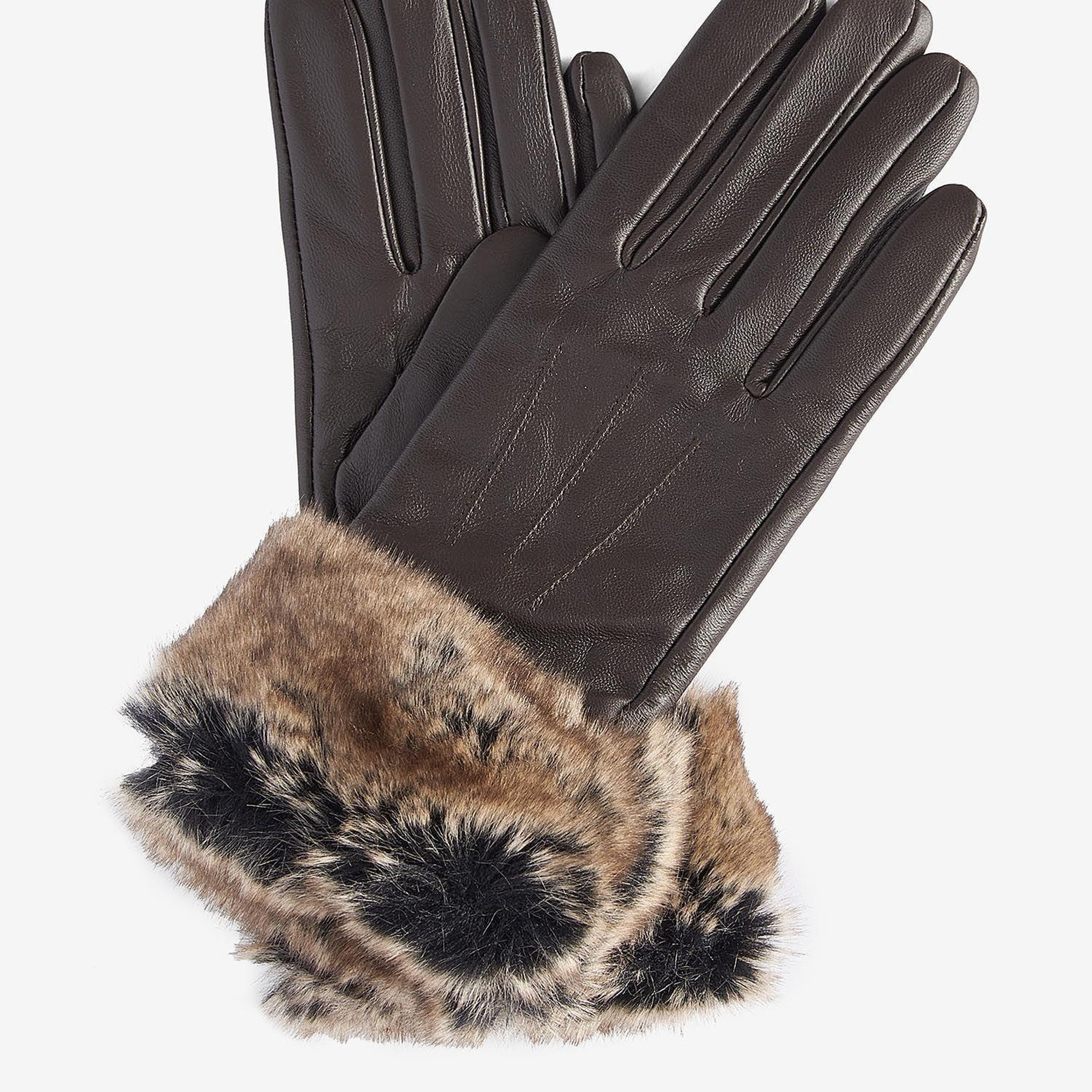 Barbour Suni Kürklü Deri Eldiven