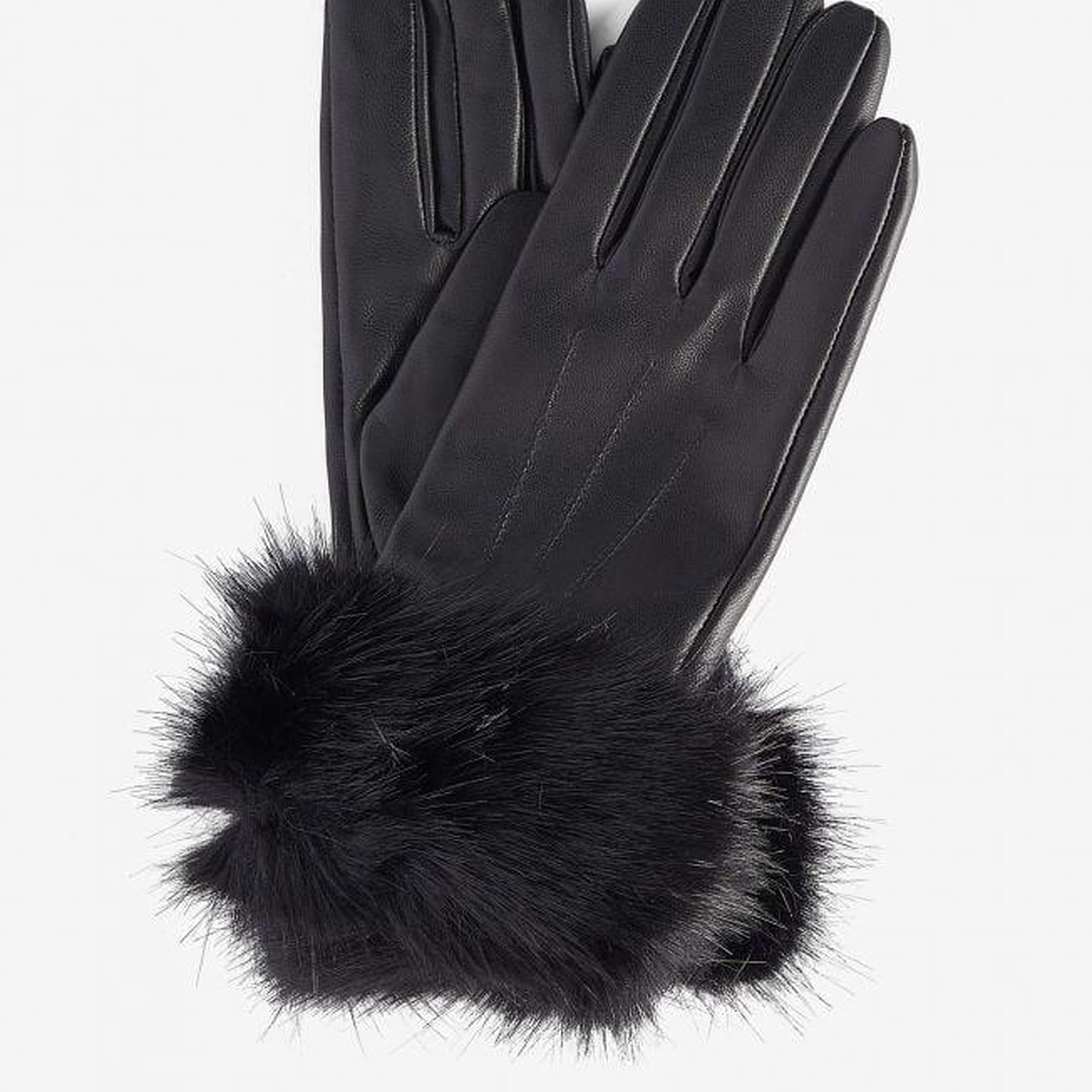 Barbour Suni Kürklü Deri Eldiven