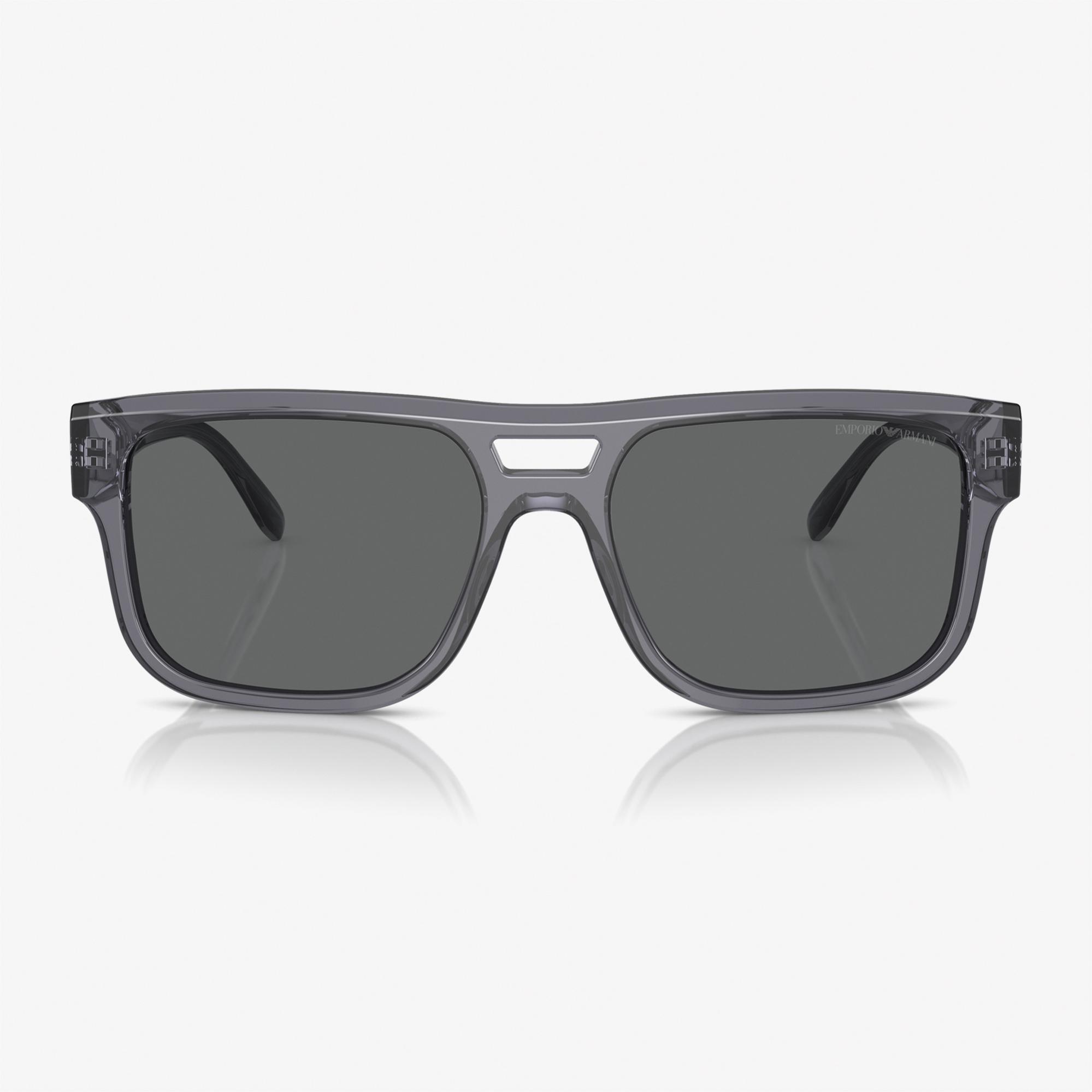 Emporio Armani 0EA4197 Acetate Erkek Koyu Gri Güneş Gözlüğü