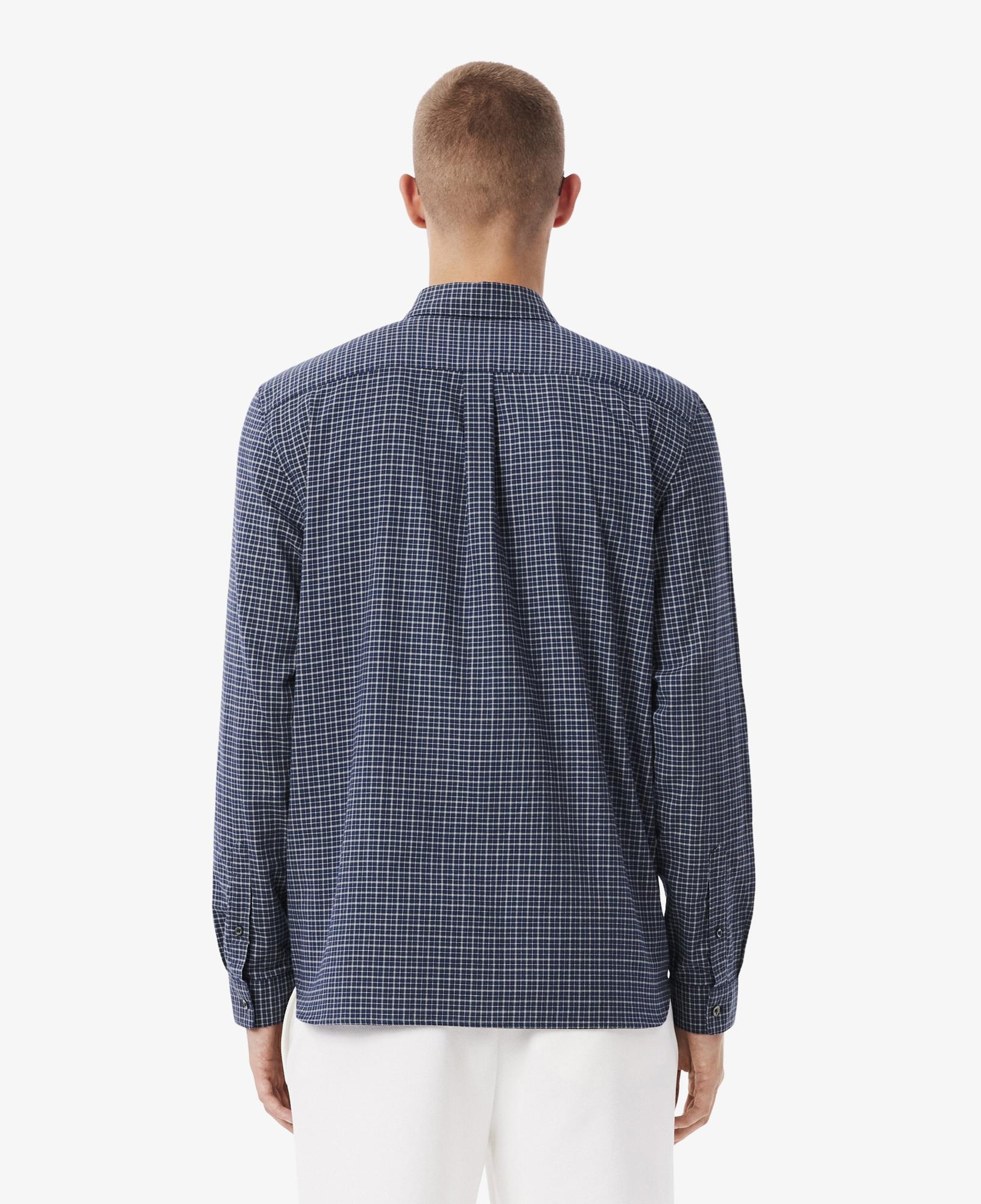 Lacoste Erkek Regular Fit Kareli Lacivert Gömlek