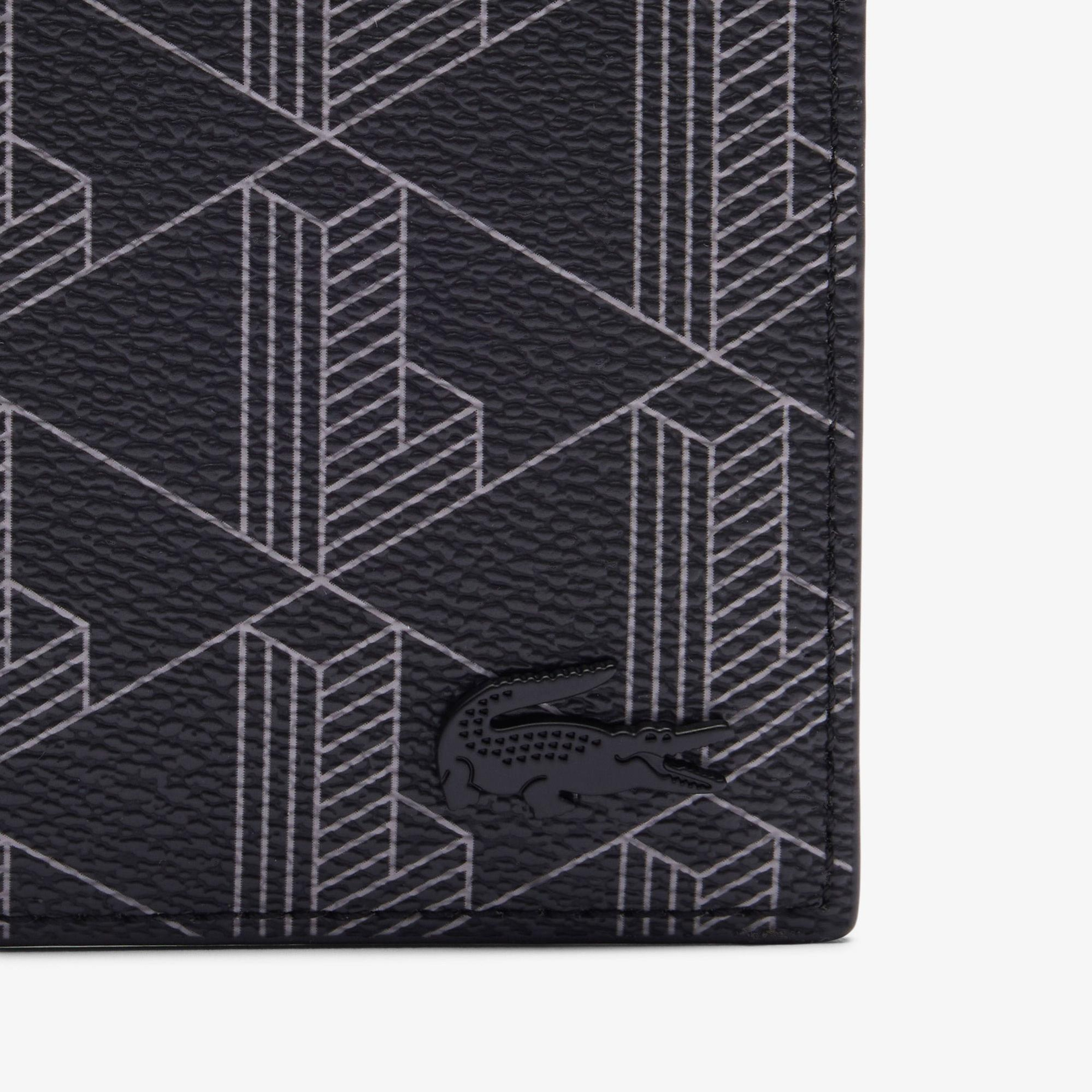 Lacoste The Blend Erkek Monogram Siyah Cüzdan