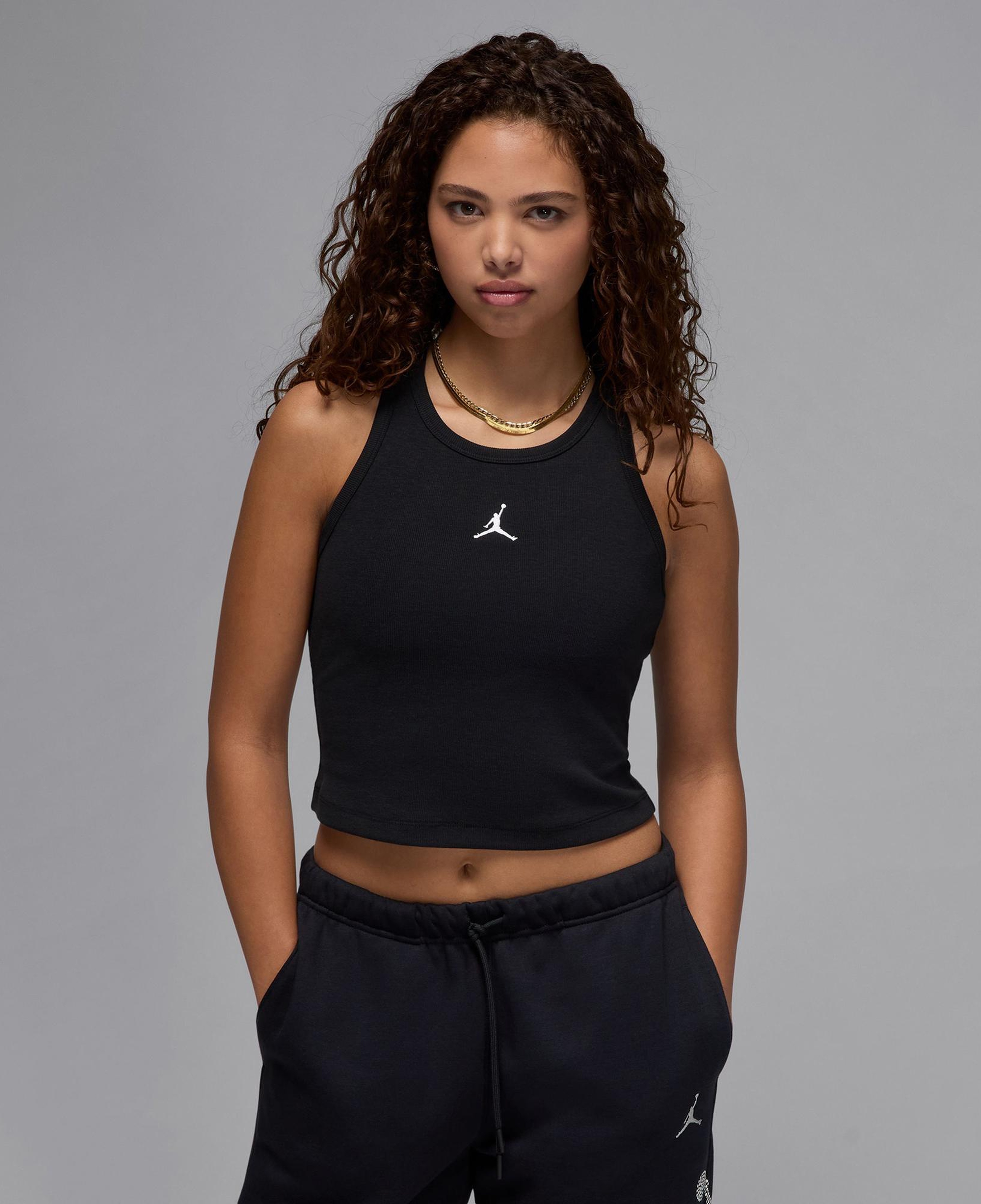 Jordan Essentials Kadın Siyah Kolsuz T-Shirt