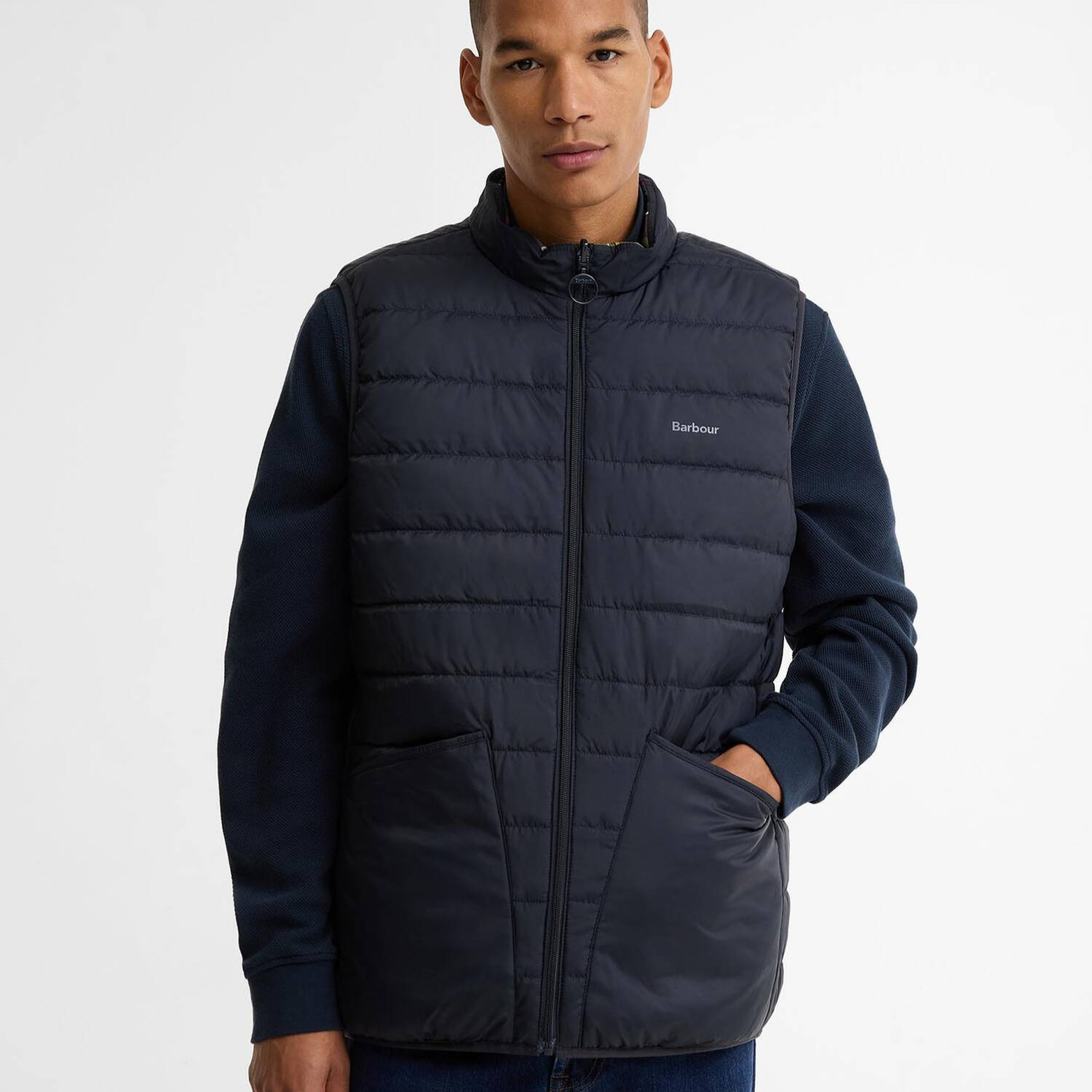 Barbour Reversible Tartan Puffer Yelek