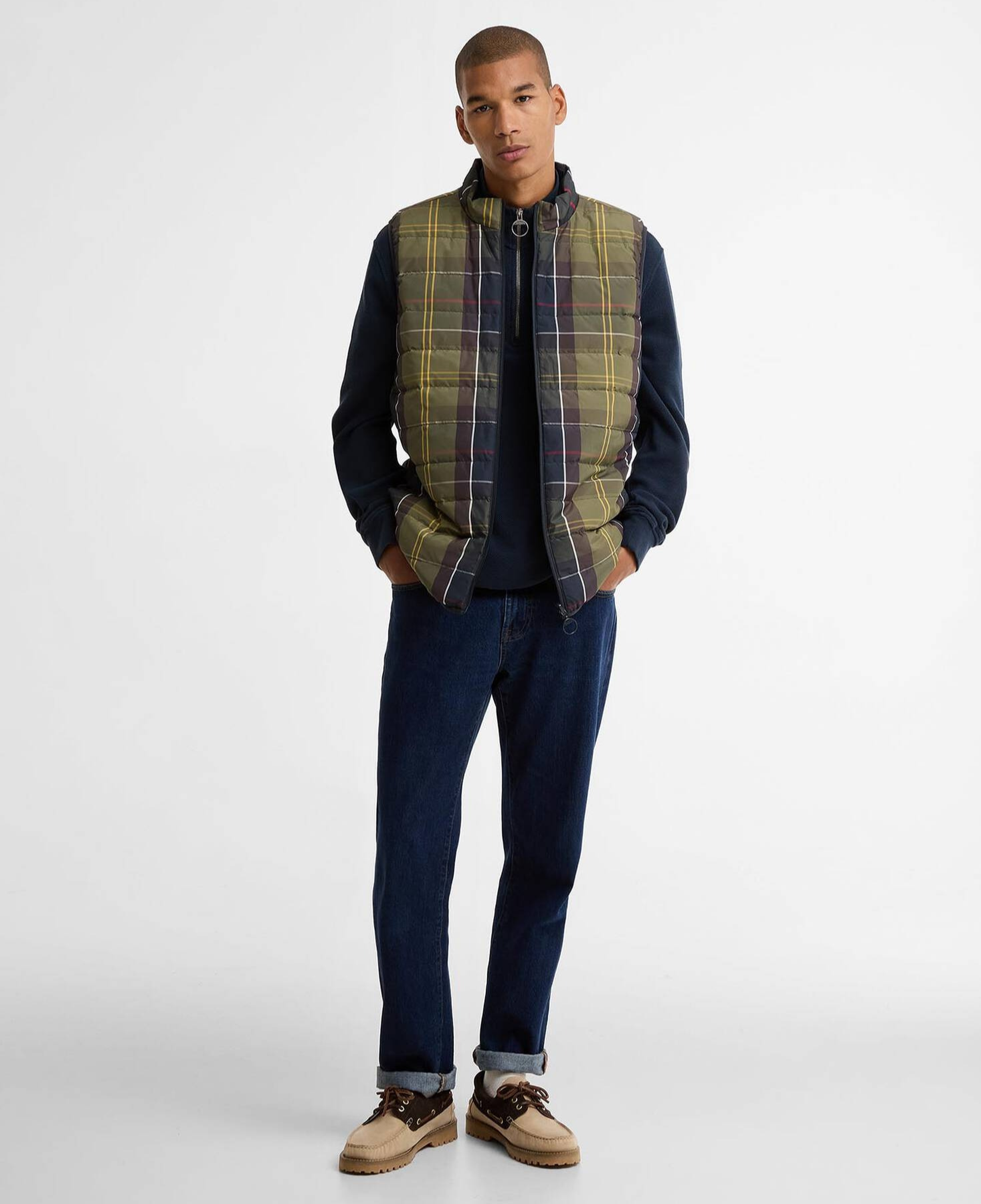 Barbour Reversible Tartan Puffer Yelek