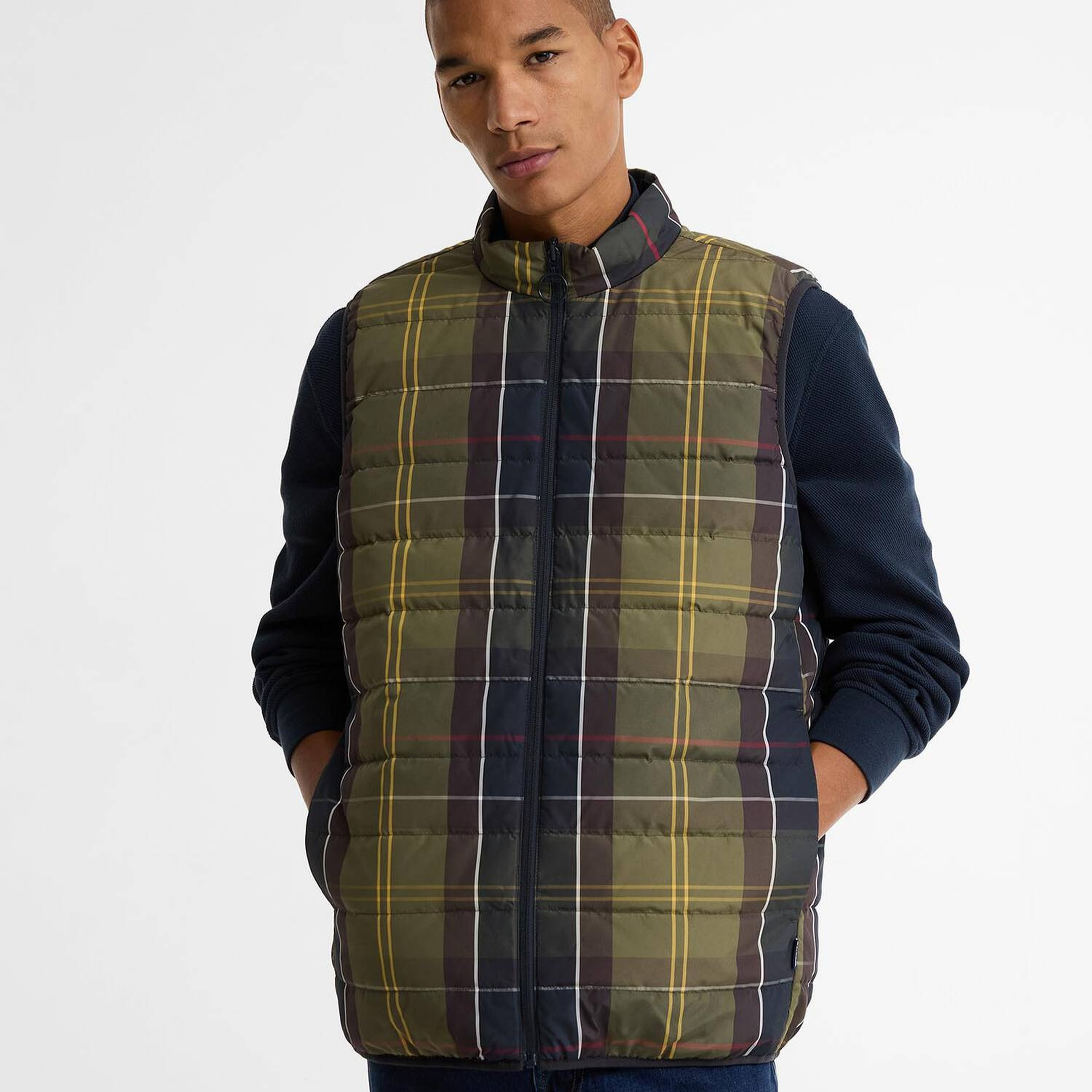 Barbour Reversible Tartan Puffer Yelek