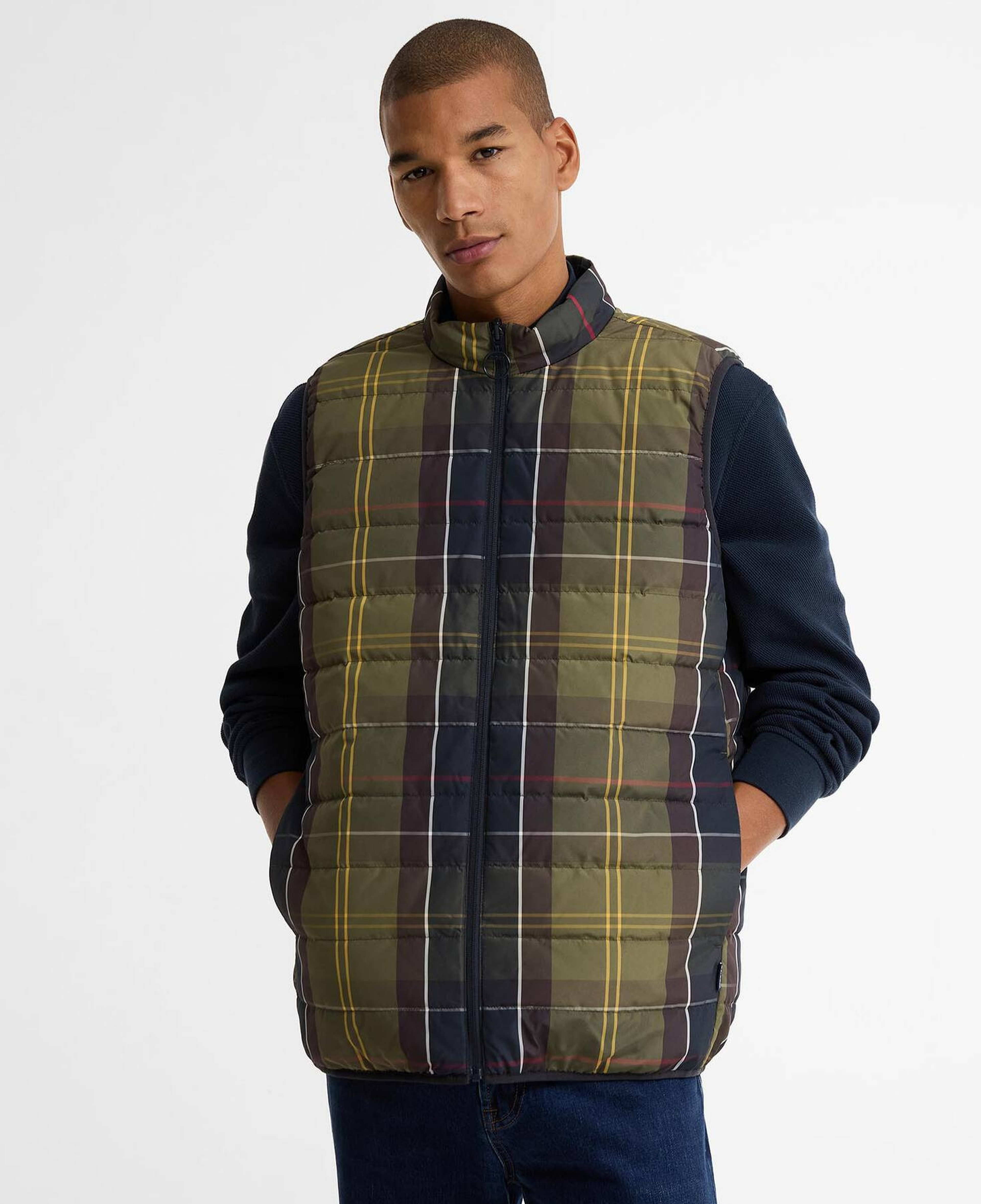 Barbour Reversible Tartan Puffer Yelek