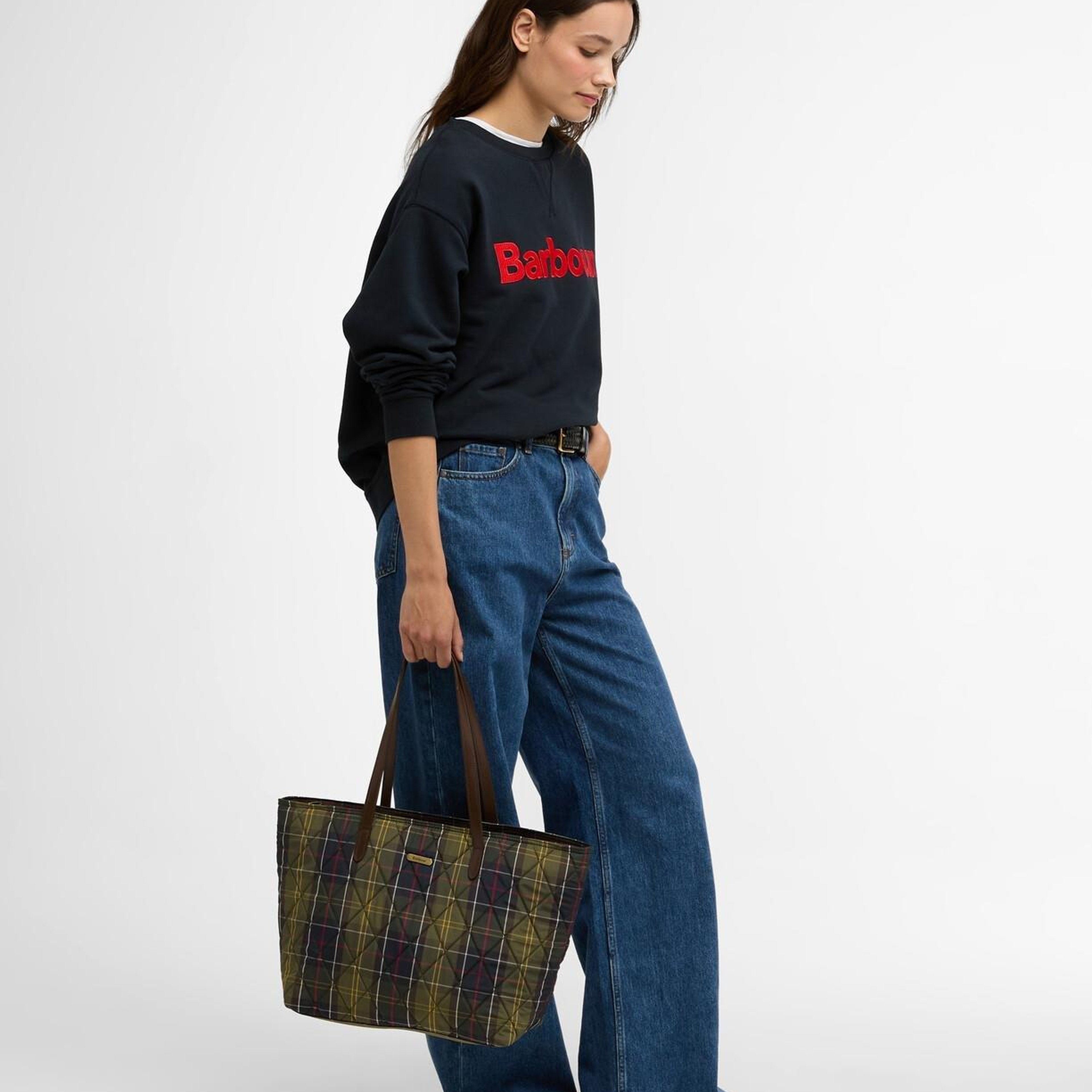 Barbour Wetherham Tartan Kol Çantası