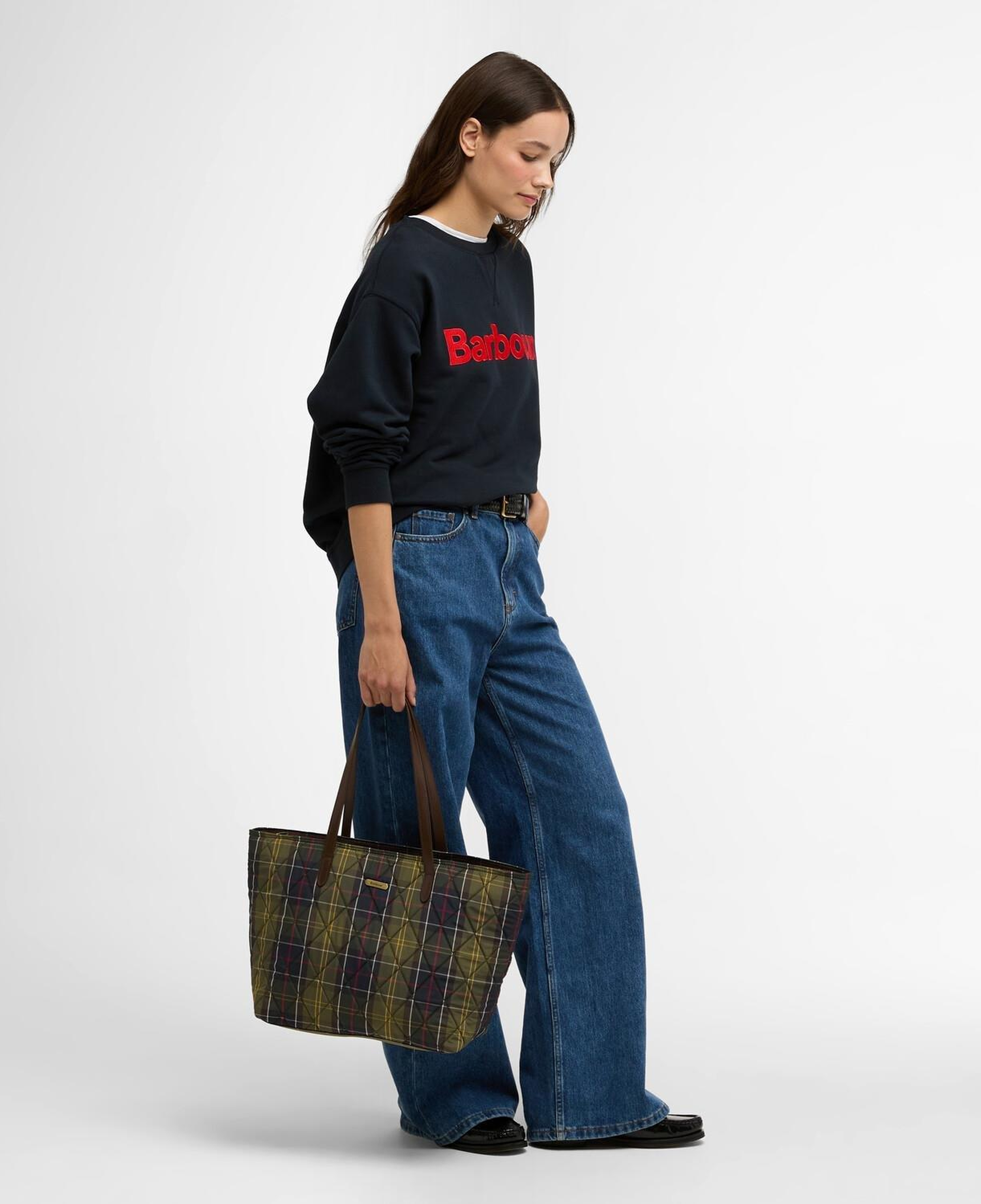 Barbour Wetherham Tartan Kol Çantası