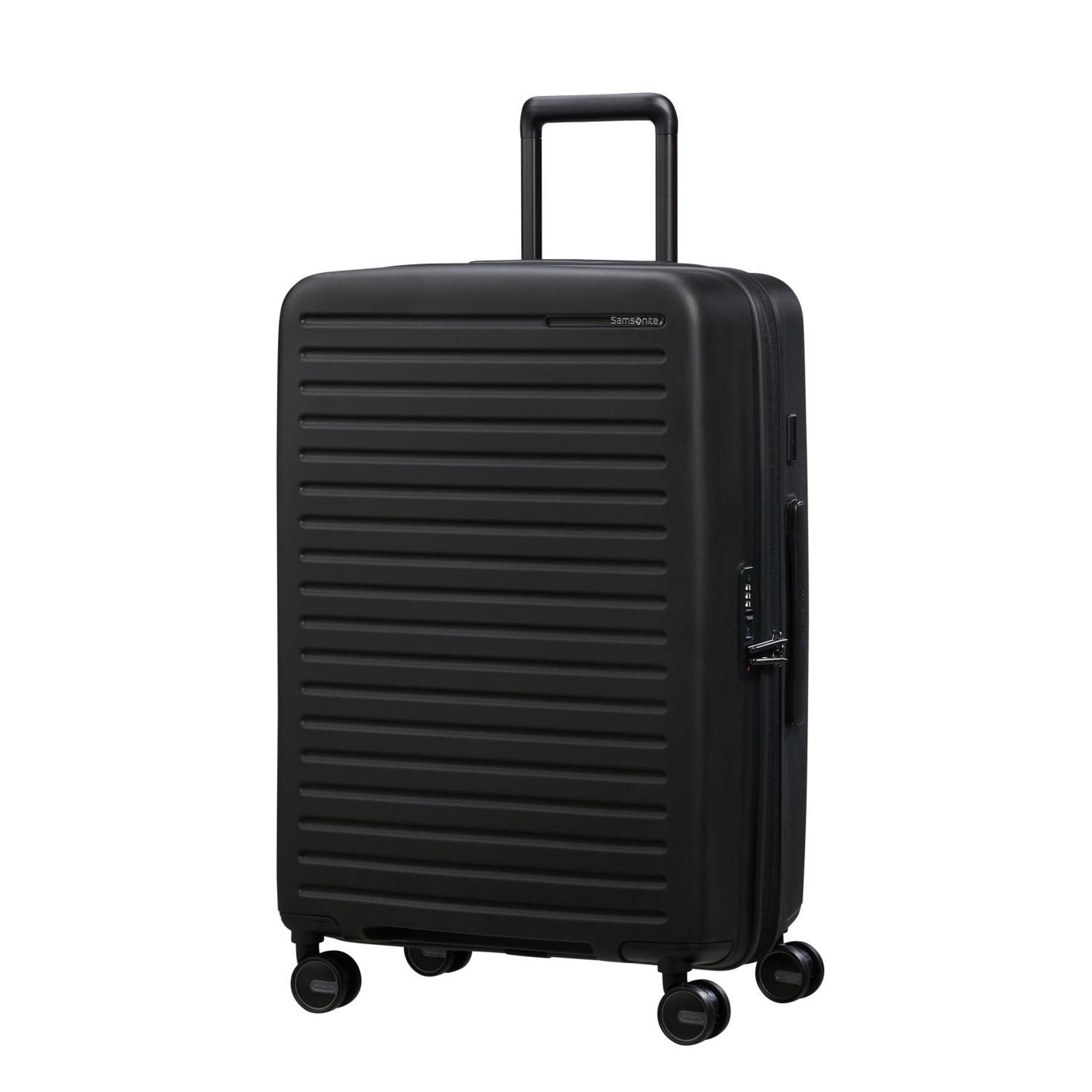 Samsonite Siyah Restackd - Körüklü 68/25 Orta Boy Valiz