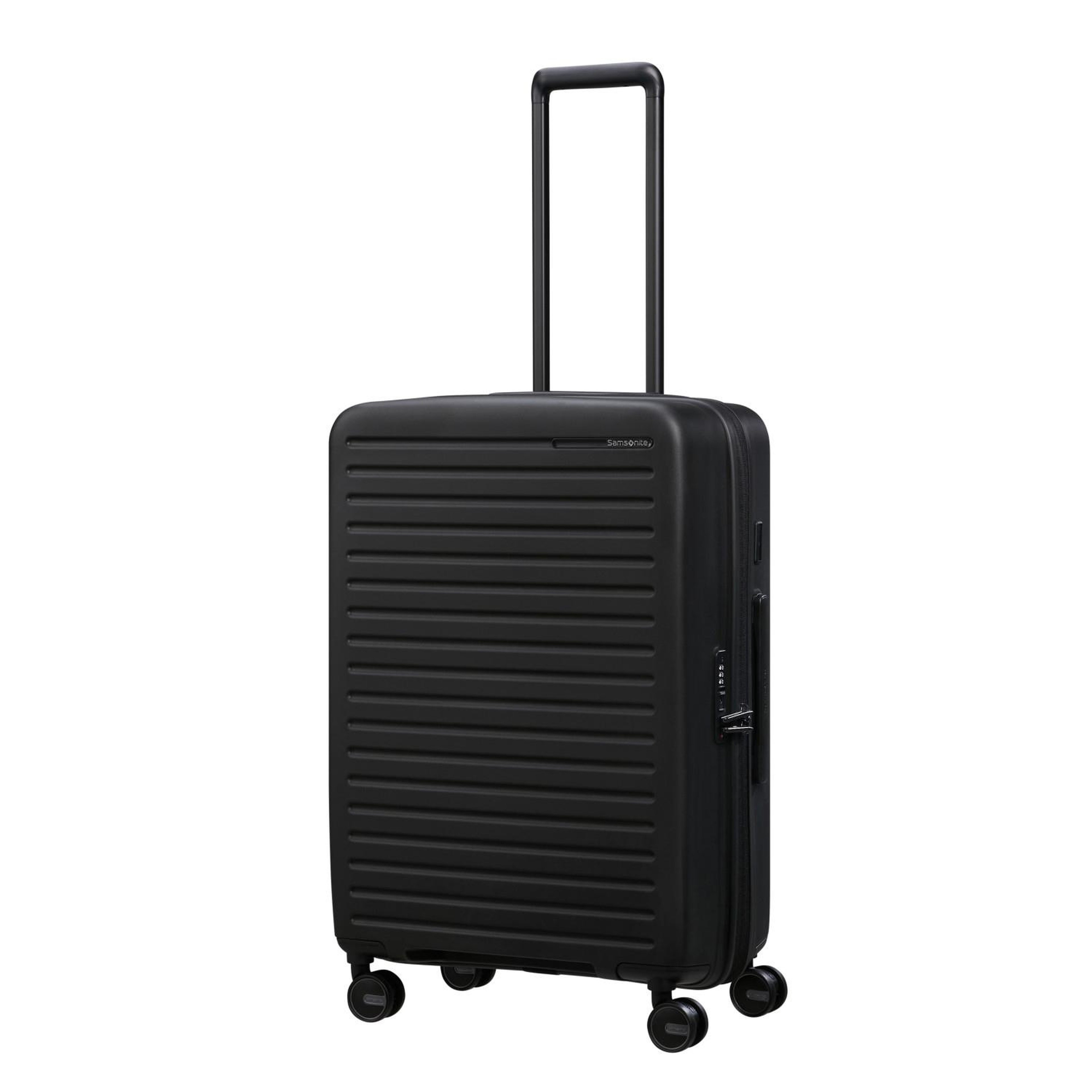 Samsonite Siyah Restackd - Körüklü 68/25 Orta Boy Valiz