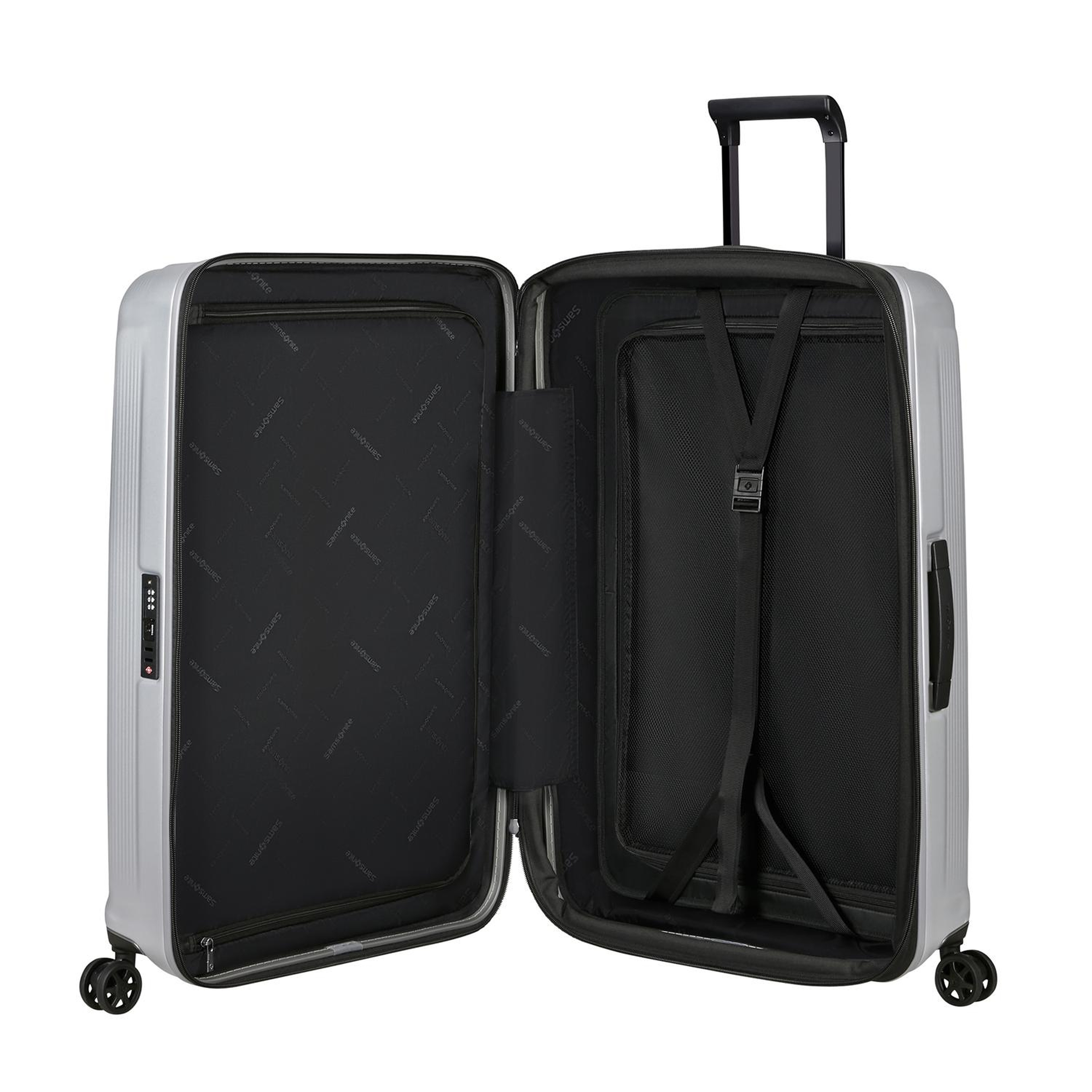 Samsonite Gri Spinner Nuon Körüklü 4 Tekerlekli 75 cm Büyük Boy Valiz