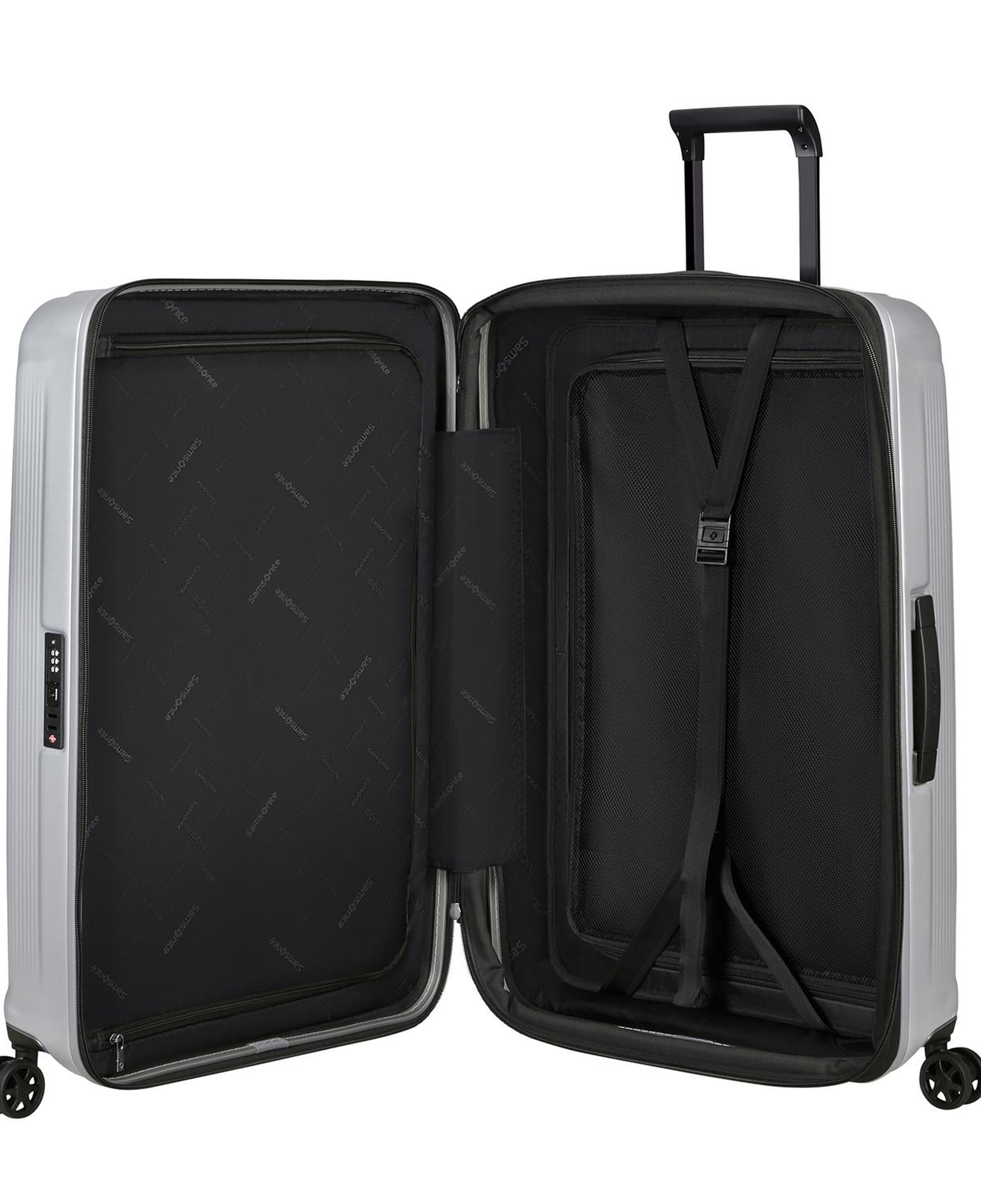 Samsonite Gri Spinner Nuon Körüklü 4 Tekerlekli 75 cm Büyük Boy Valiz