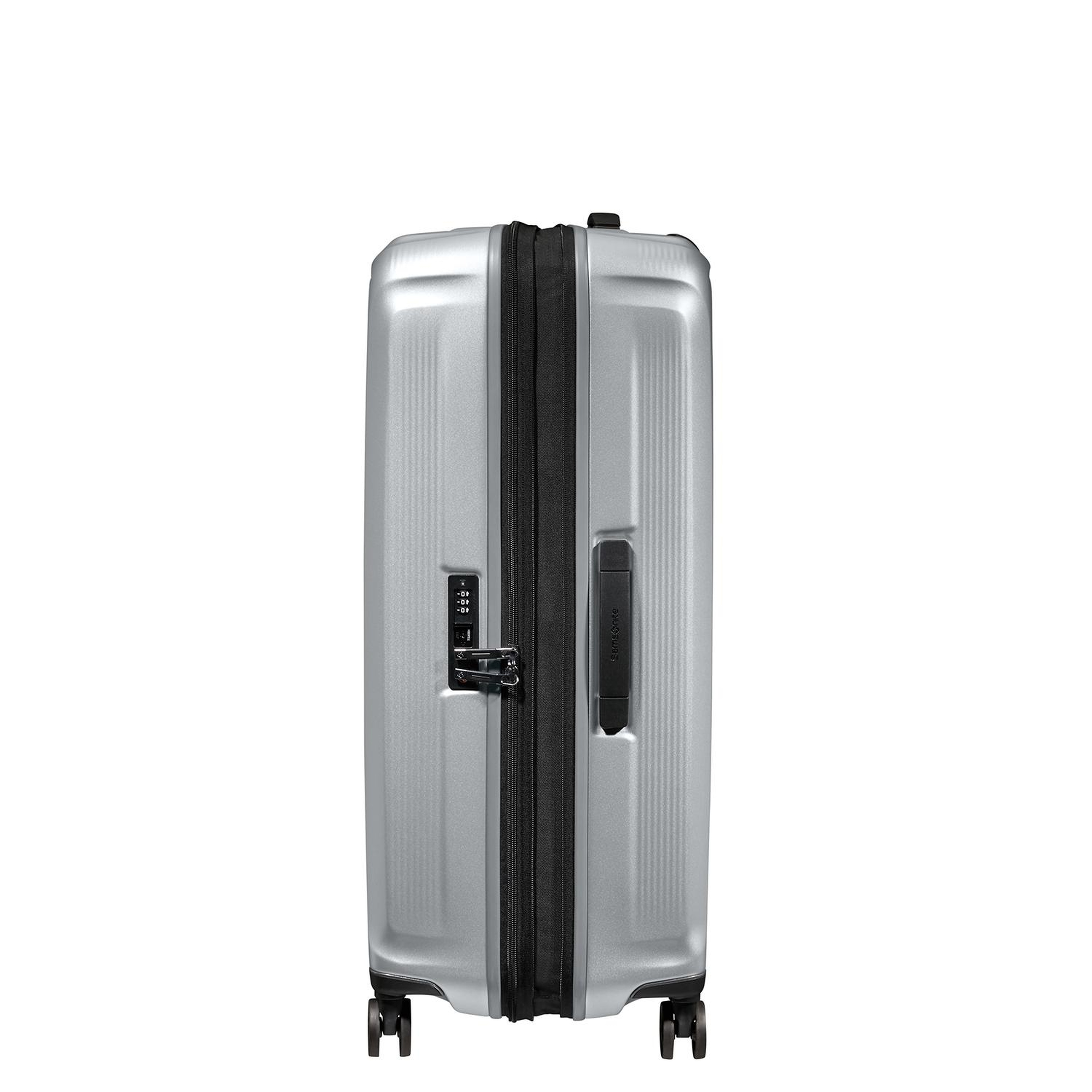 Samsonite Gri Spinner Nuon Körüklü 4 Tekerlekli 75 cm Büyük Boy Valiz