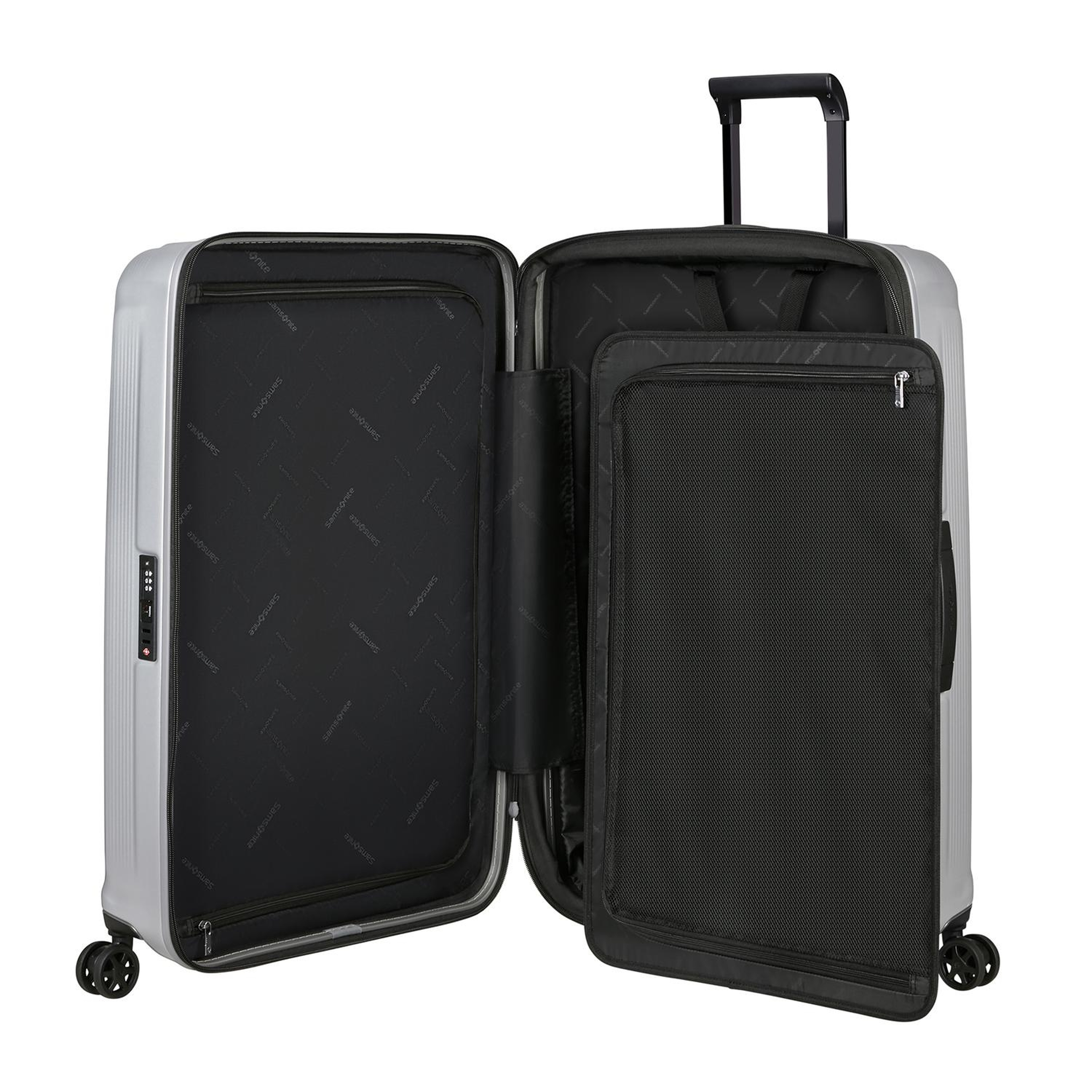 Samsonite Gri Spinner Nuon Körüklü 4 Tekerlekli 75 cm Büyük Boy Valiz