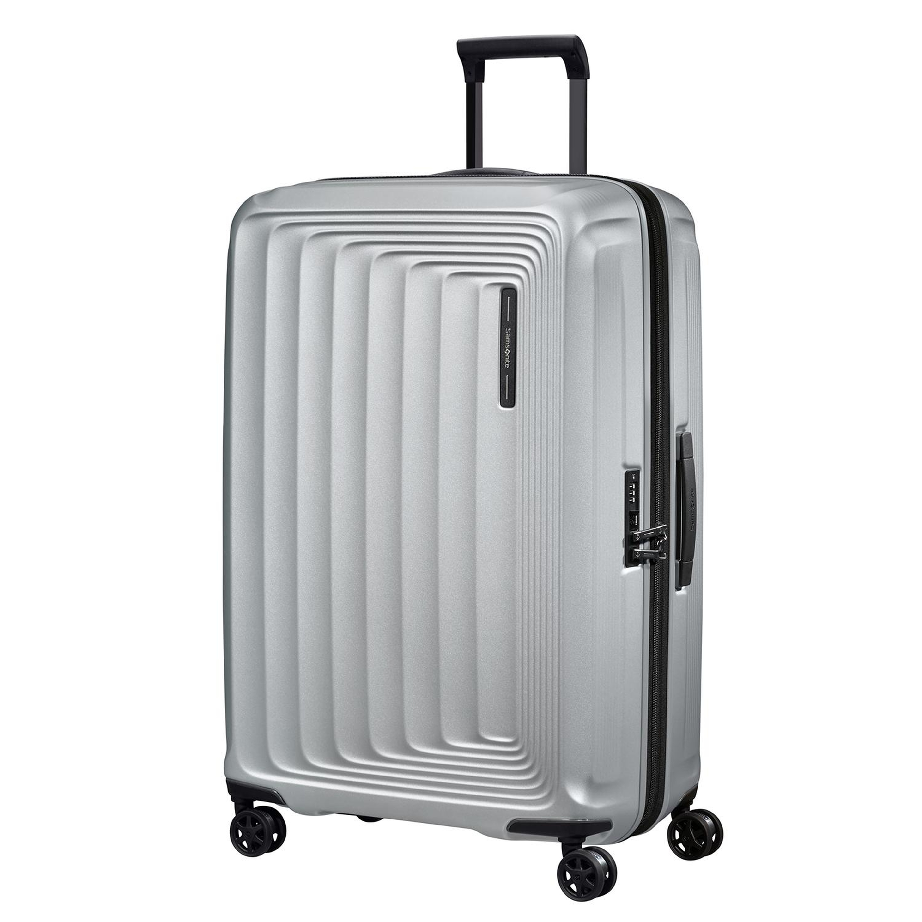 Samsonite Gri Spinner Nuon Körüklü 4 Tekerlekli 75 cm Büyük Boy Valiz