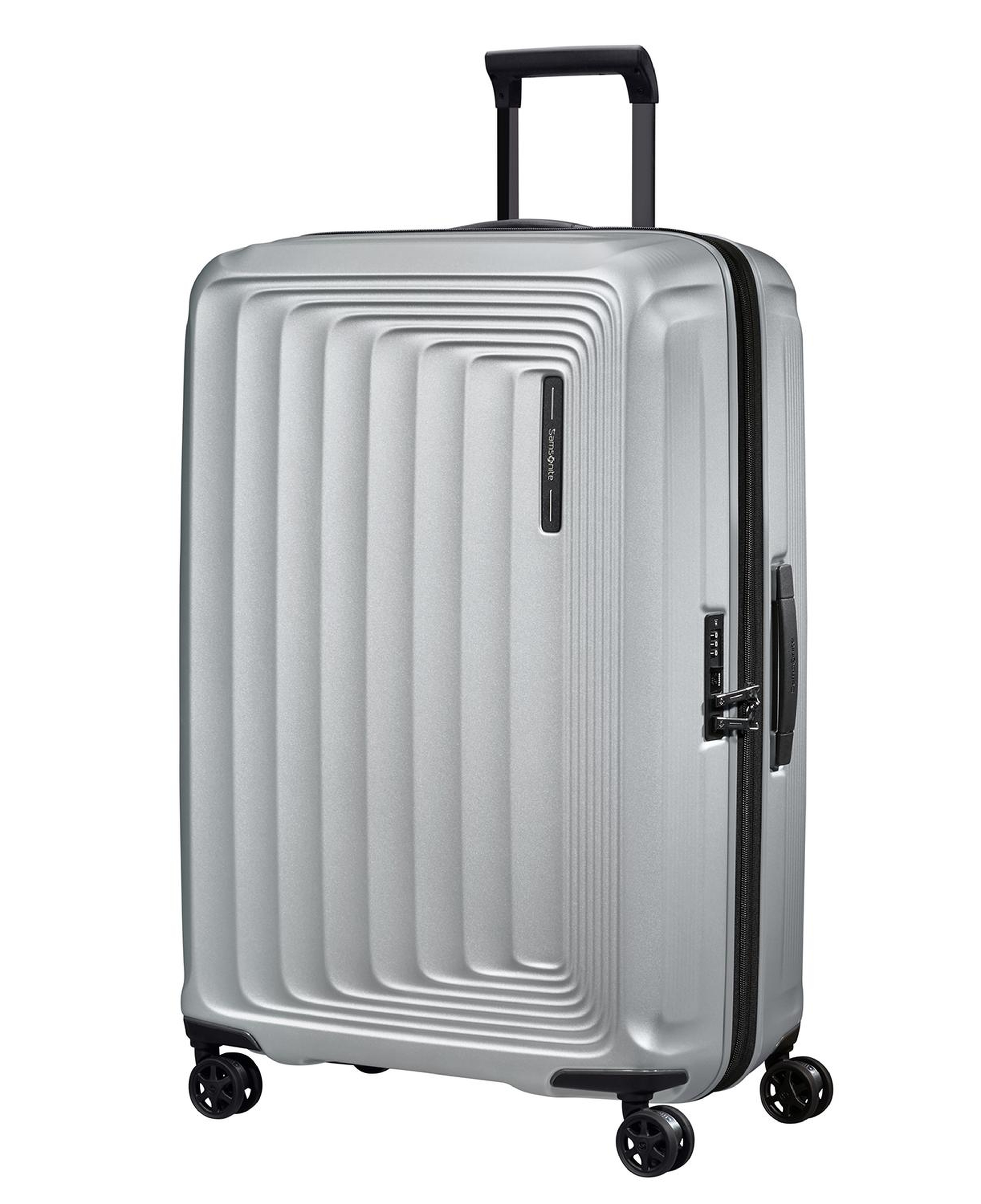 Samsonite Gri Spinner Nuon Körüklü 4 Tekerlekli 75 cm Büyük Boy Valiz