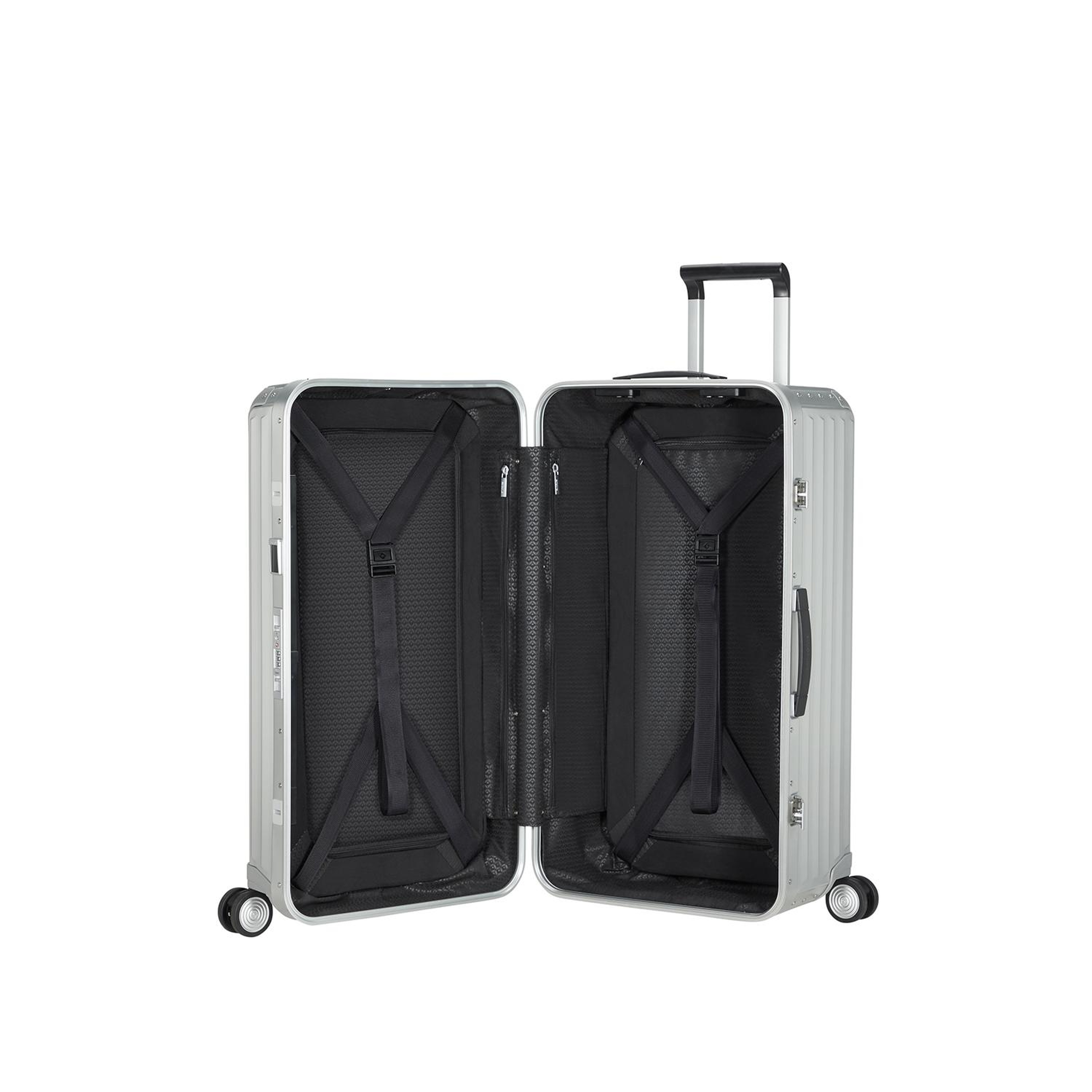 Samsonite Gri Lite-Box Alu - Trunk Büyük Boy Valiz 80cm