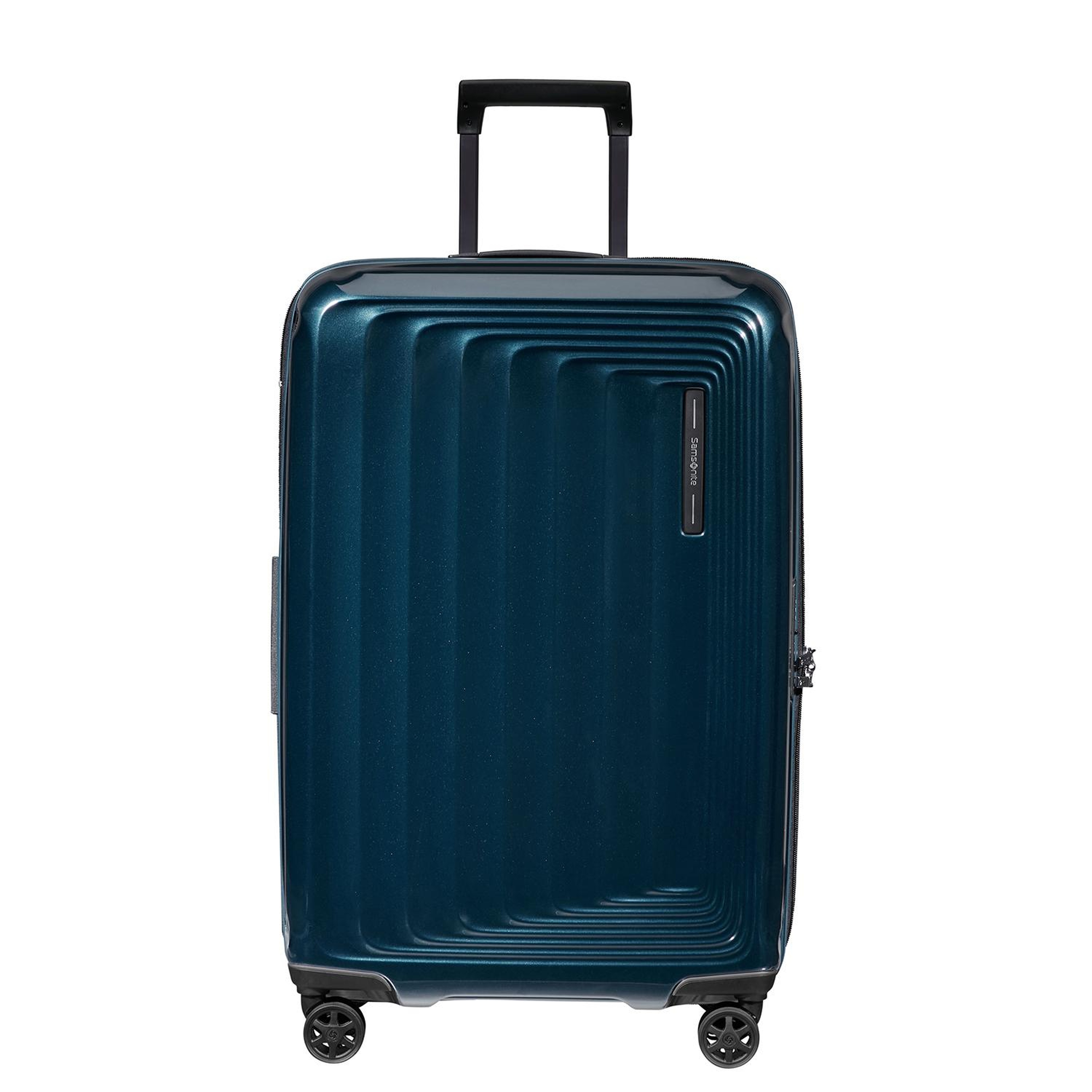 Samsonite Lacivert Spinner Nuon Körüklü 4 Tekerlekli 69 cm Orta Boy Valiz