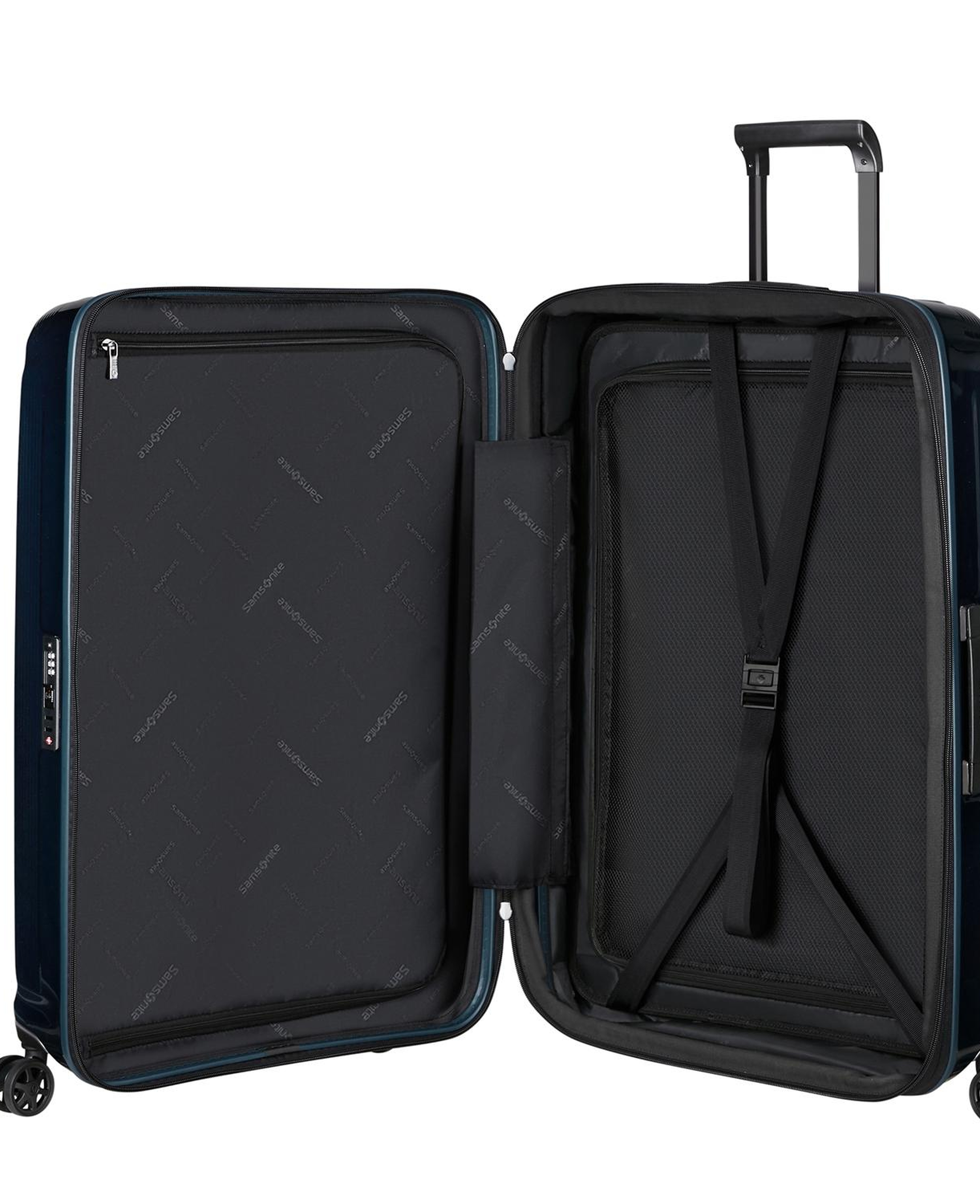 Samsonite Lacivert Spinner Nuon Körüklü 4 Tekerlekli 69 cm Orta Boy Valiz