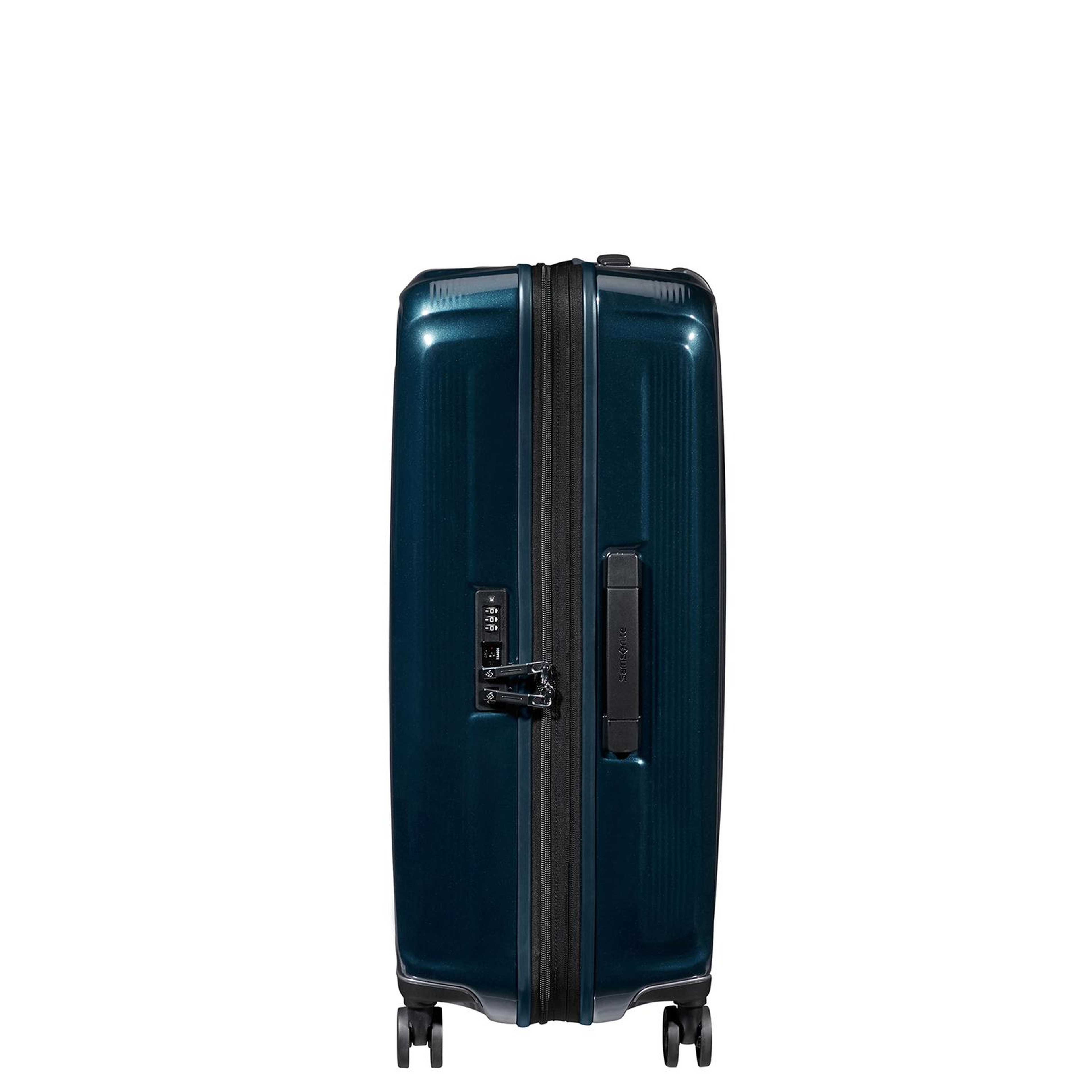 Samsonite Lacivert Spinner Nuon Körüklü 4 Tekerlekli 69 cm Orta Boy Valiz