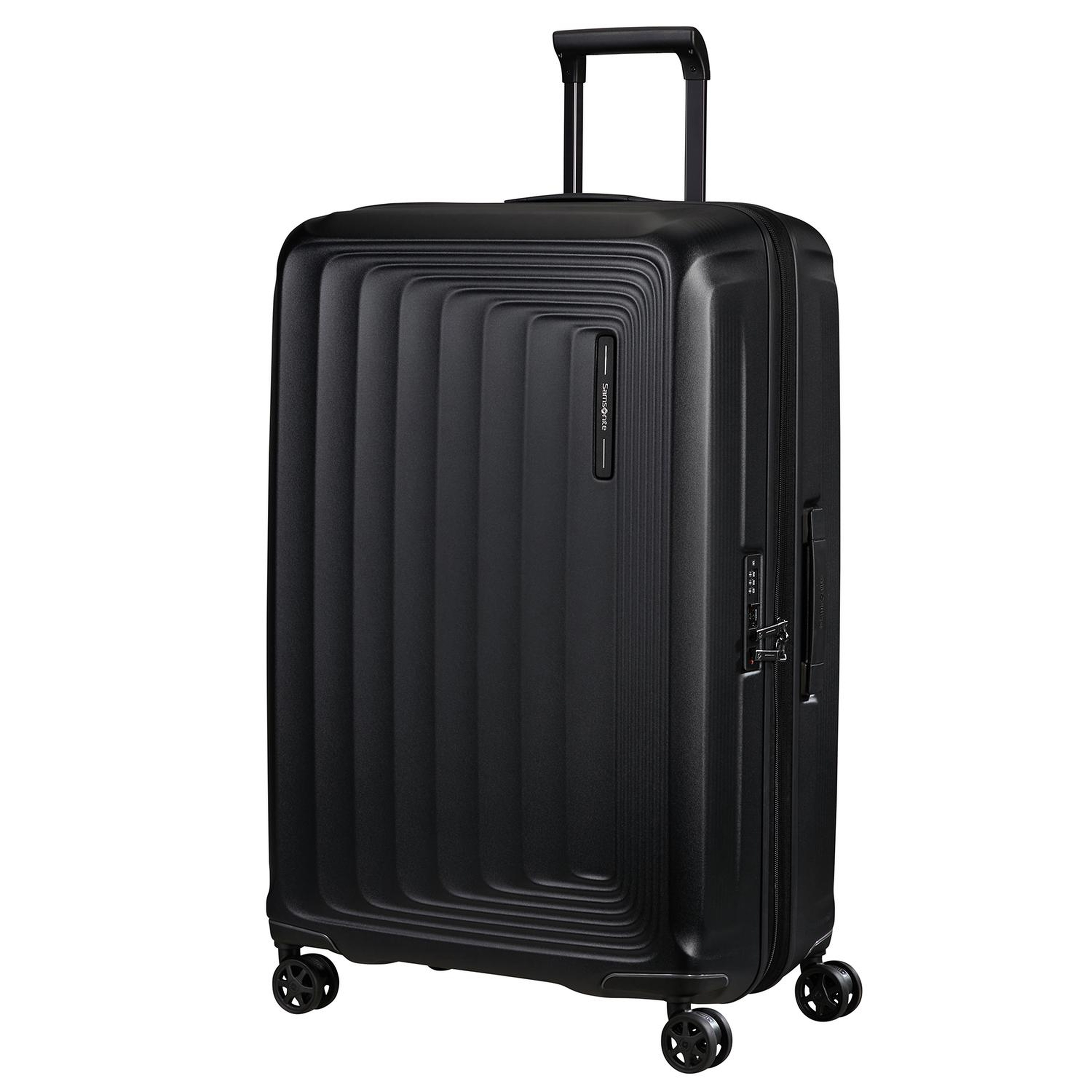 Samsonite Siyah Spinner Nuon Körüklü 4 Tekerlekli 75 cm Büyük Boy Valiz