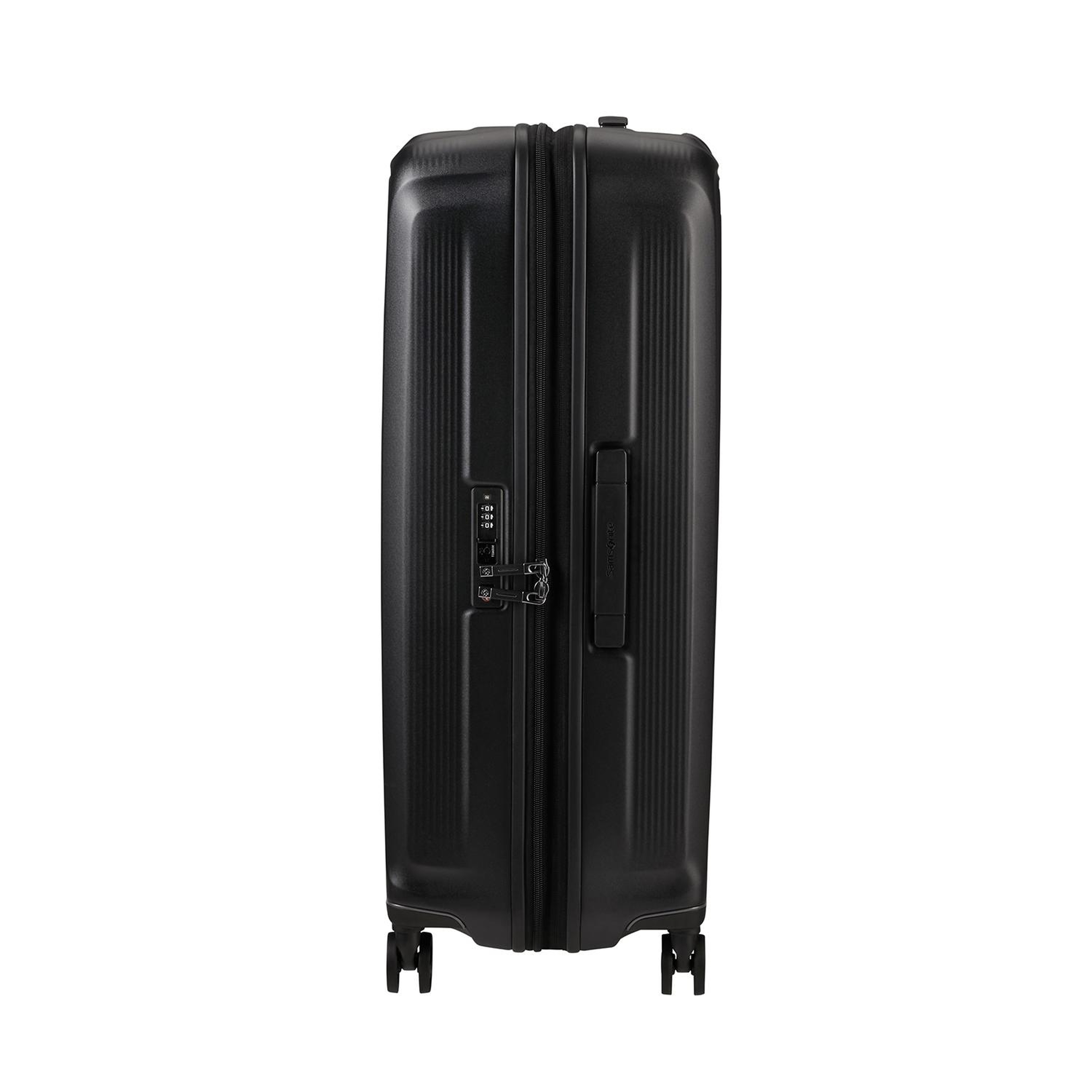 Samsonite Siyah Spinner Nuon Körüklü 4 Tekerlekli 75 cm Büyük Boy Valiz