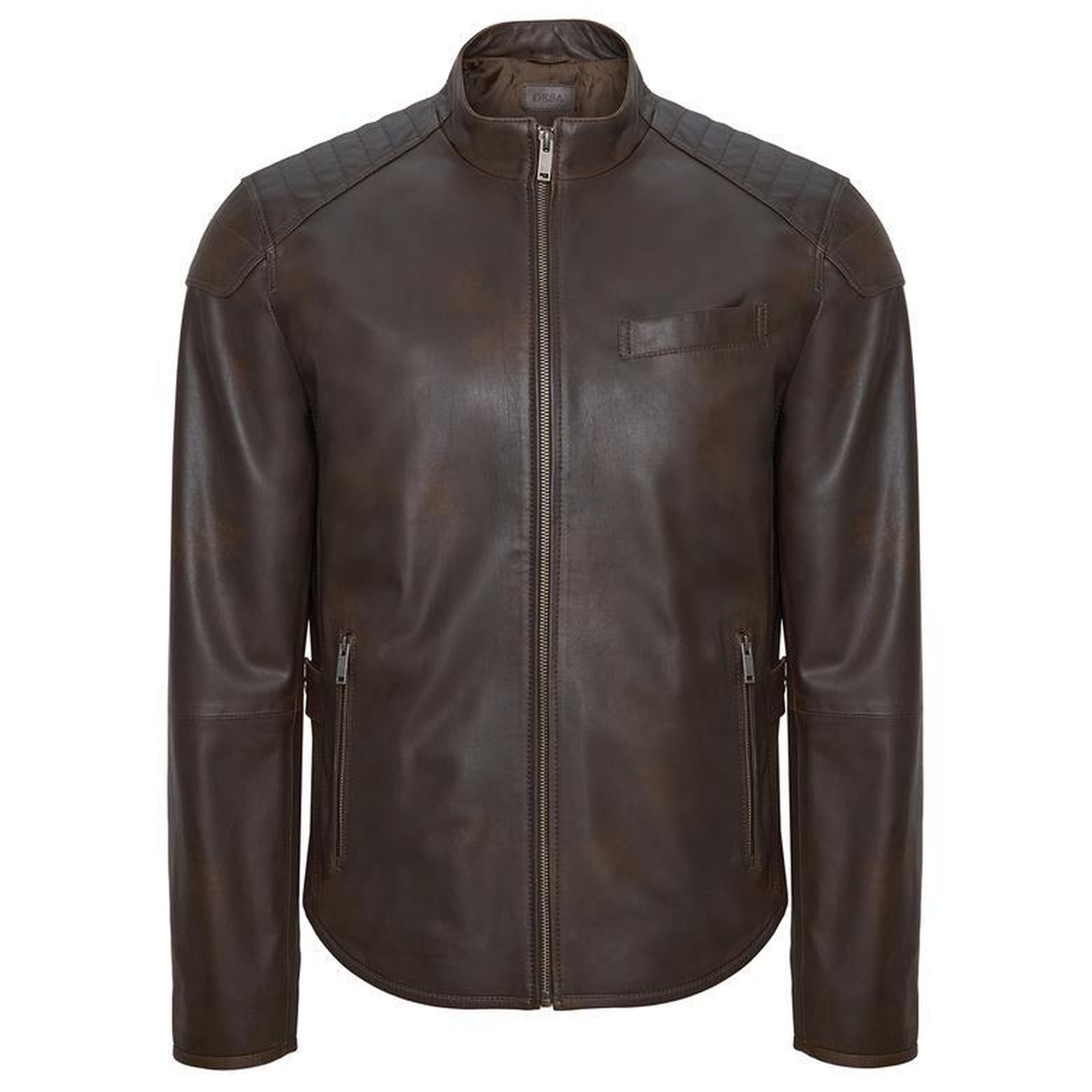 Dugan Kahve Erkek Deri Mont