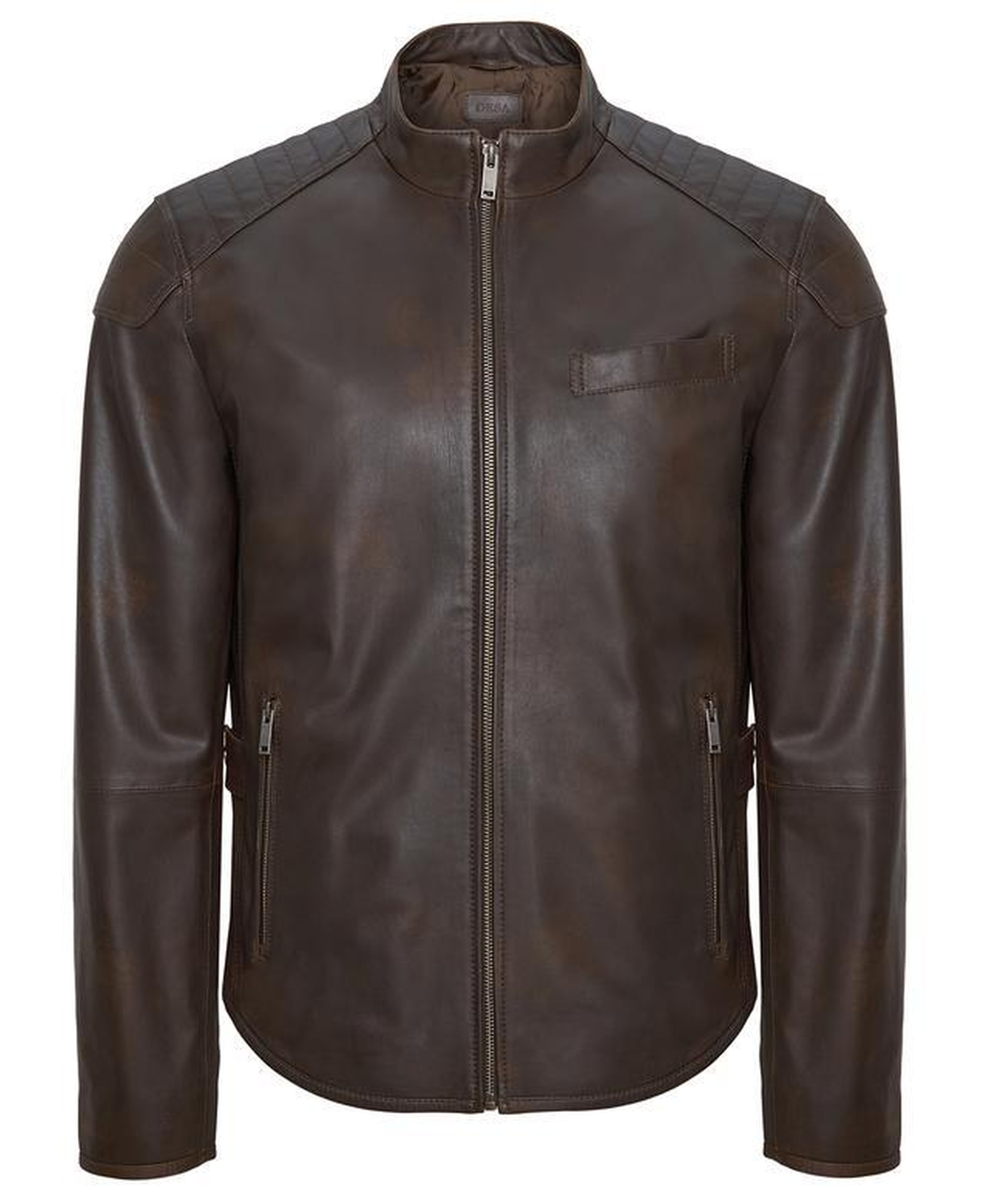 Dugan Kahve Erkek Deri Mont