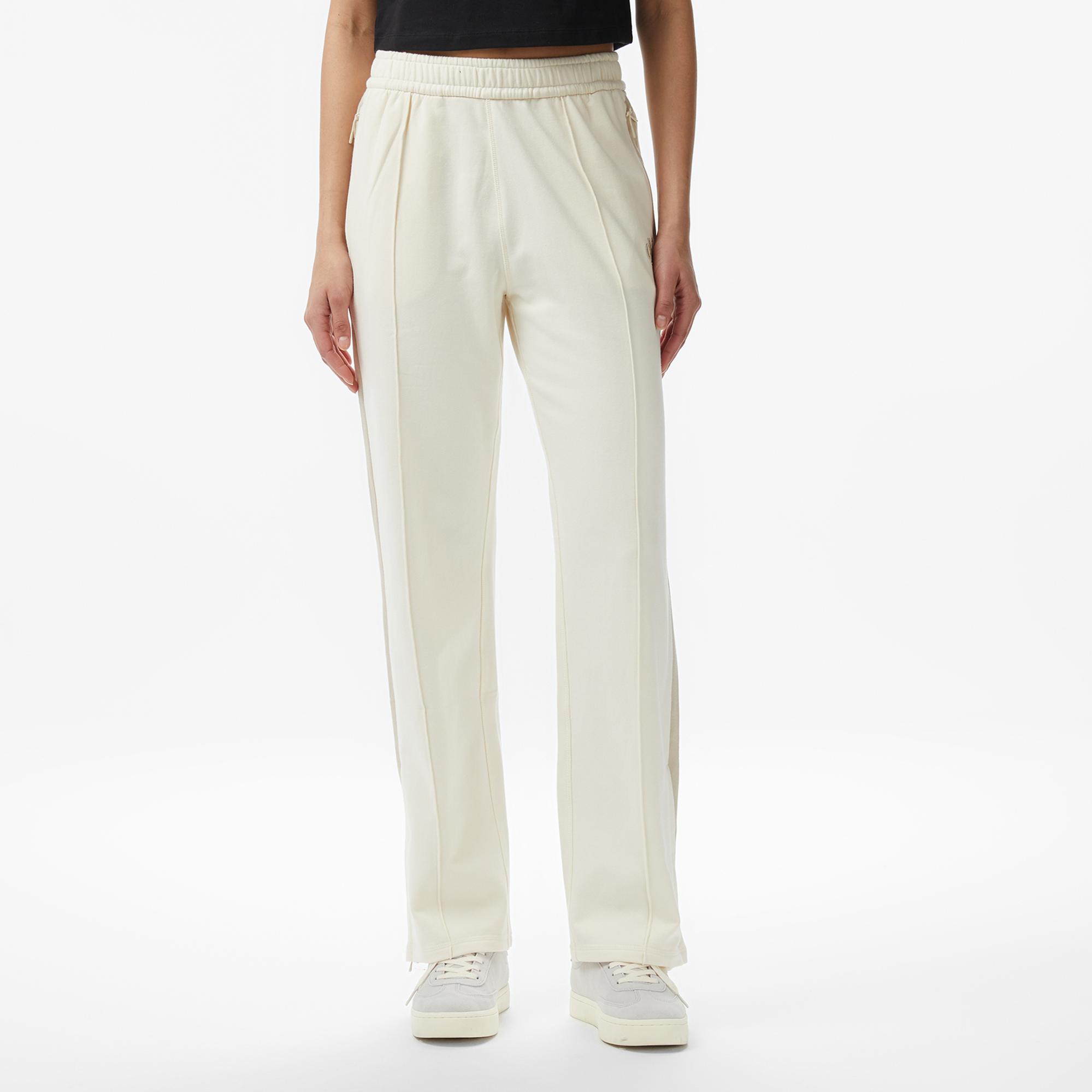 Calvin Klein Stretch Terry Track Kadın Beyaz Pantolon