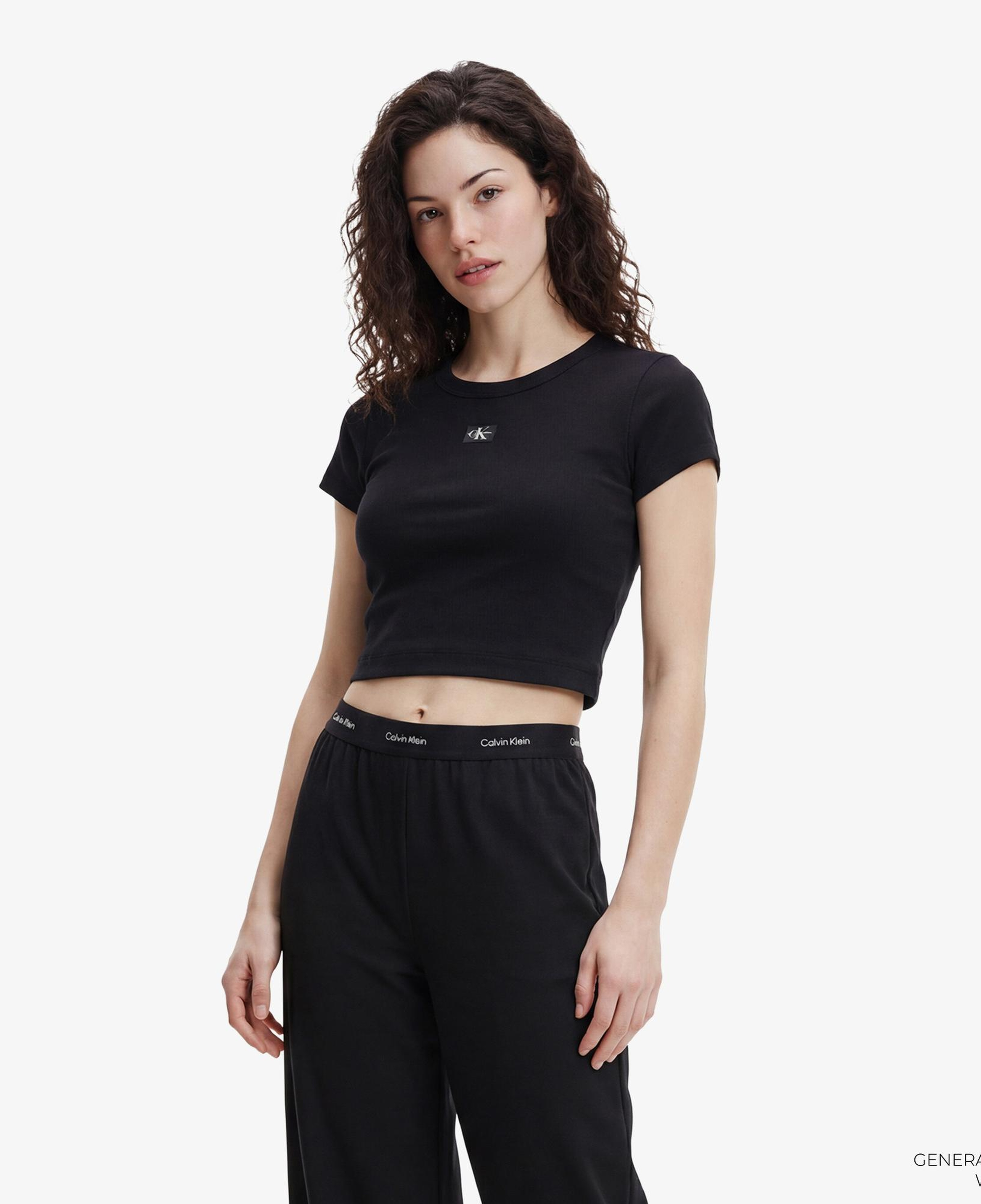 Calvin Klein Ponte Logo Kadın Siyah Pantolon