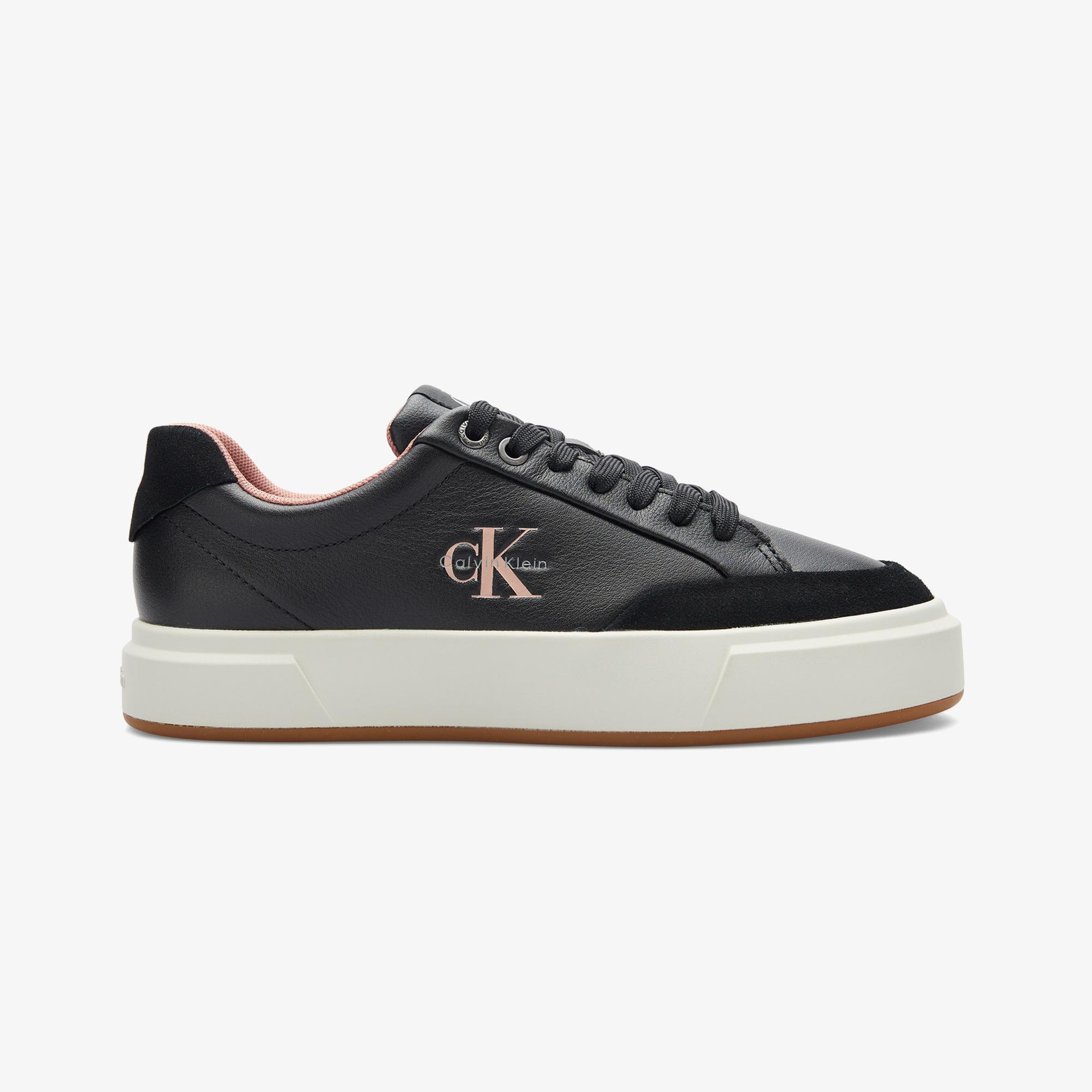 Calvin Klein Basket Cupsole Laceup Kadın Siyah Sneaker
